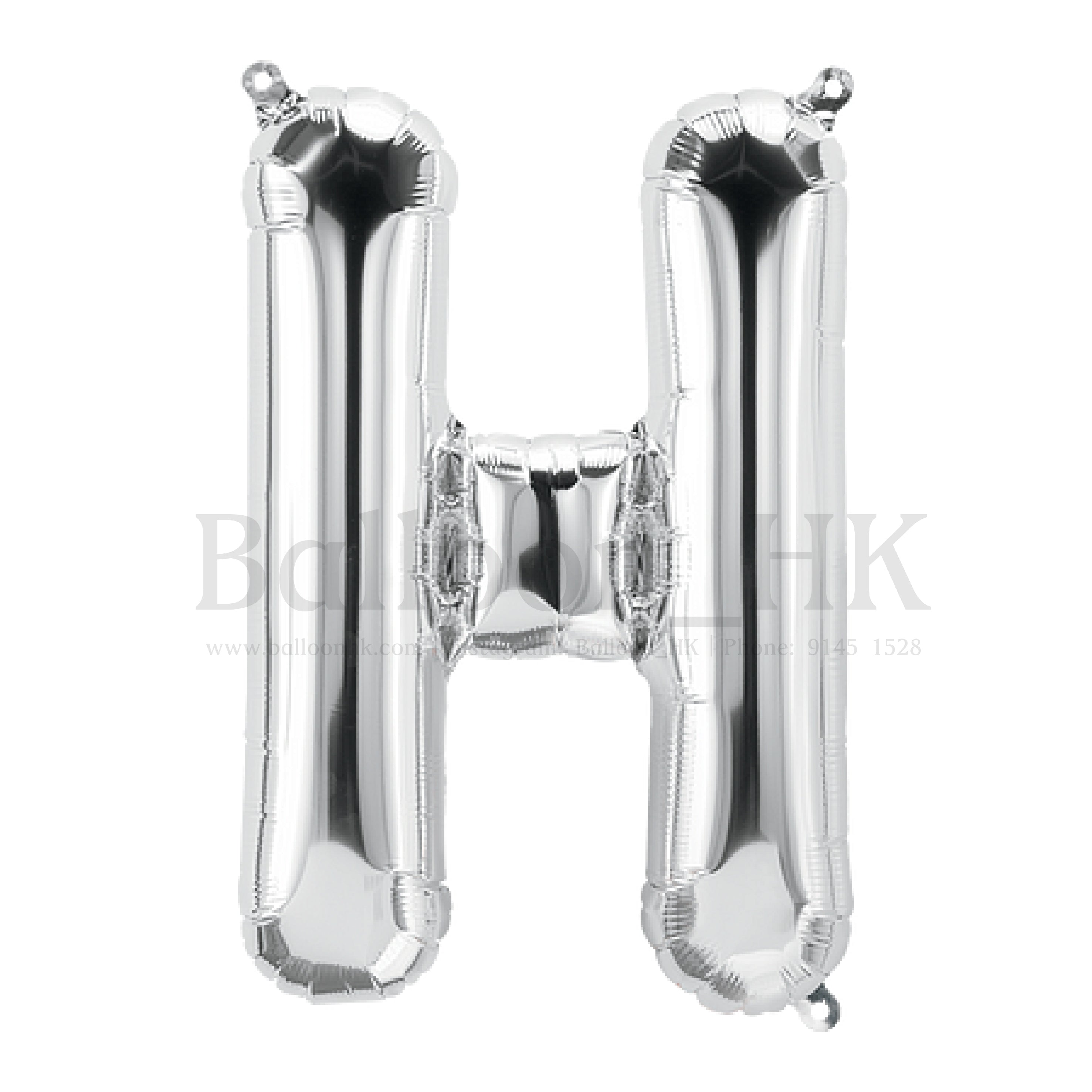 14"銀色英文字母