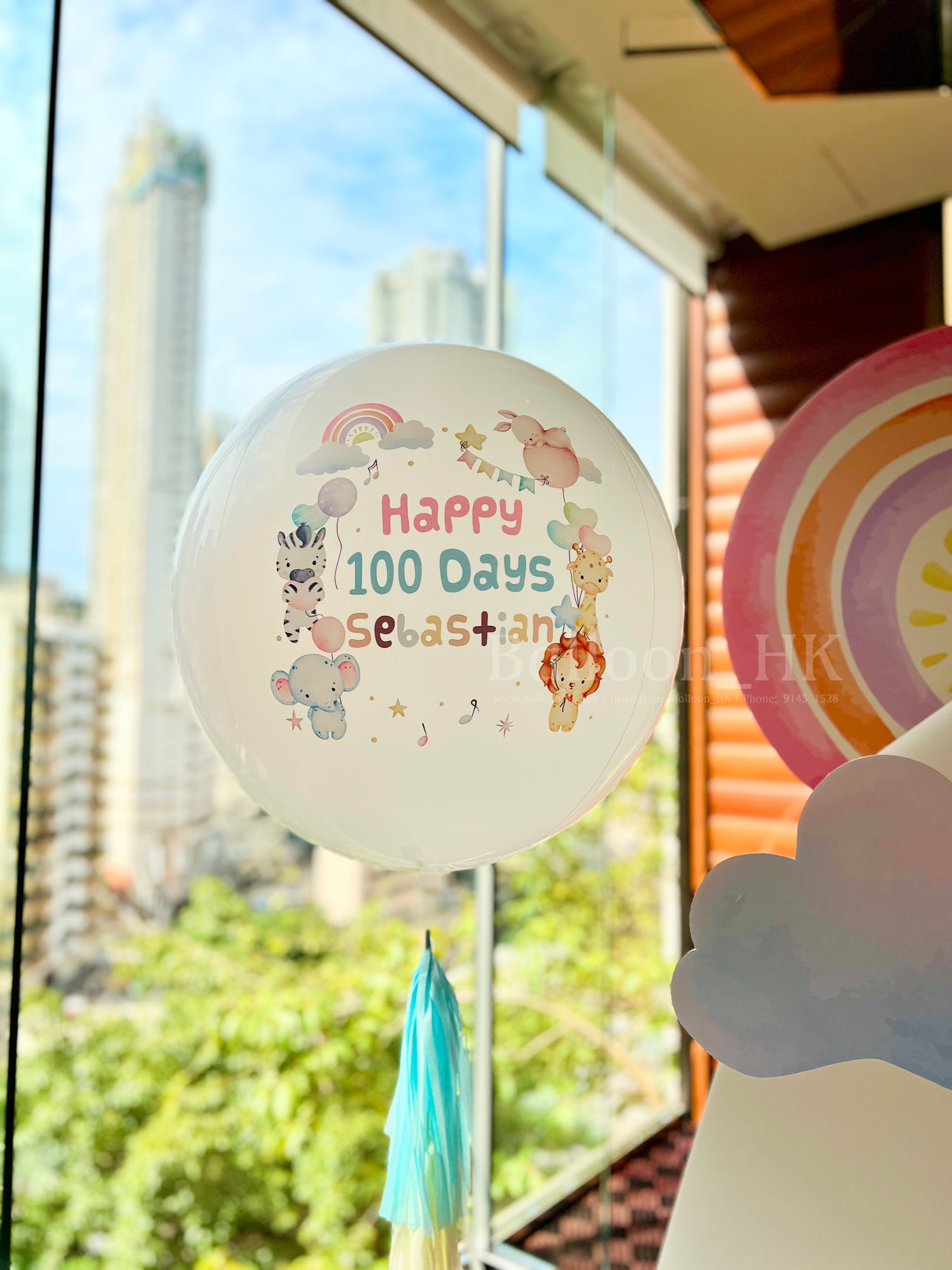 百日宴氣球 |100 Days balloon | BalloonHK