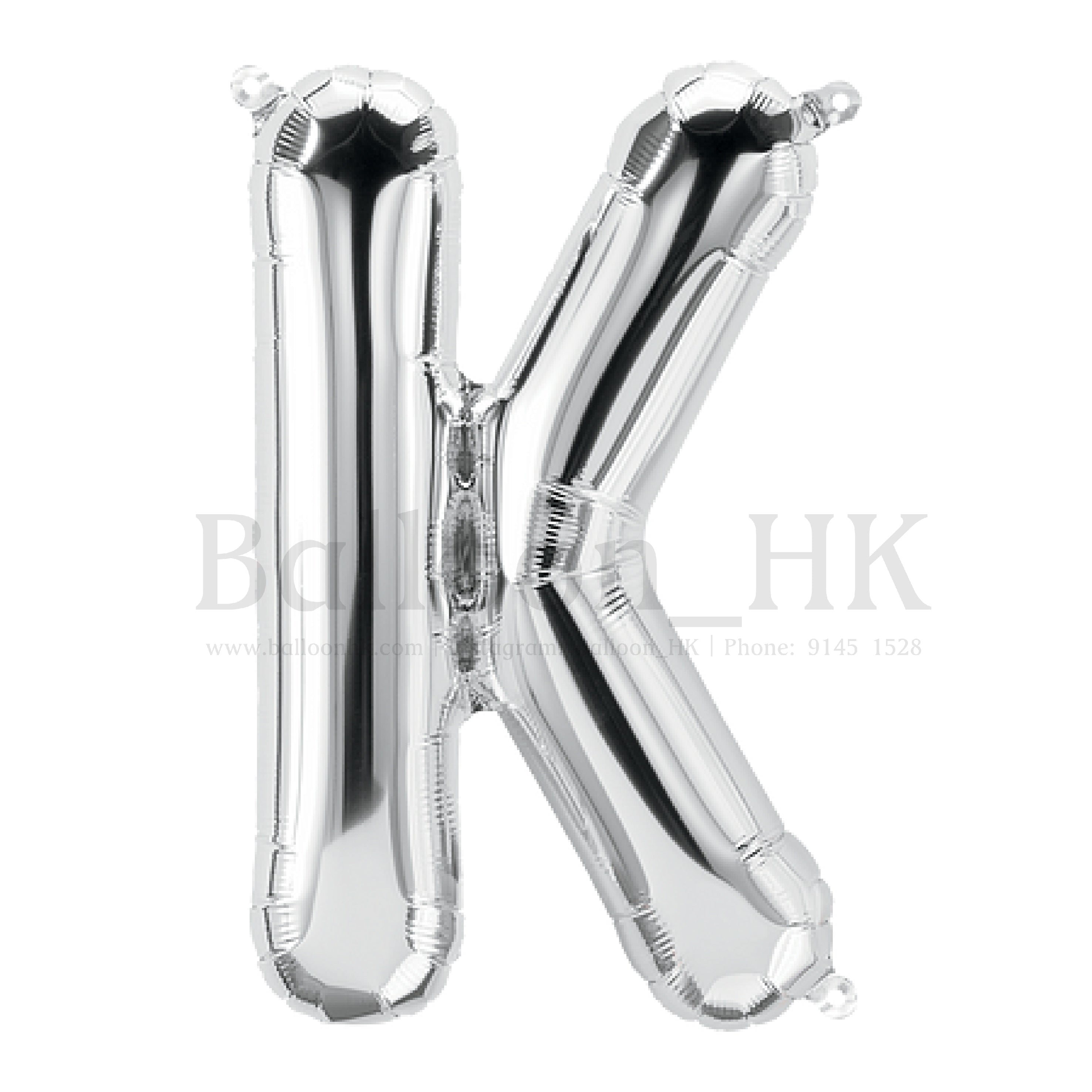 14"銀色英文字母
