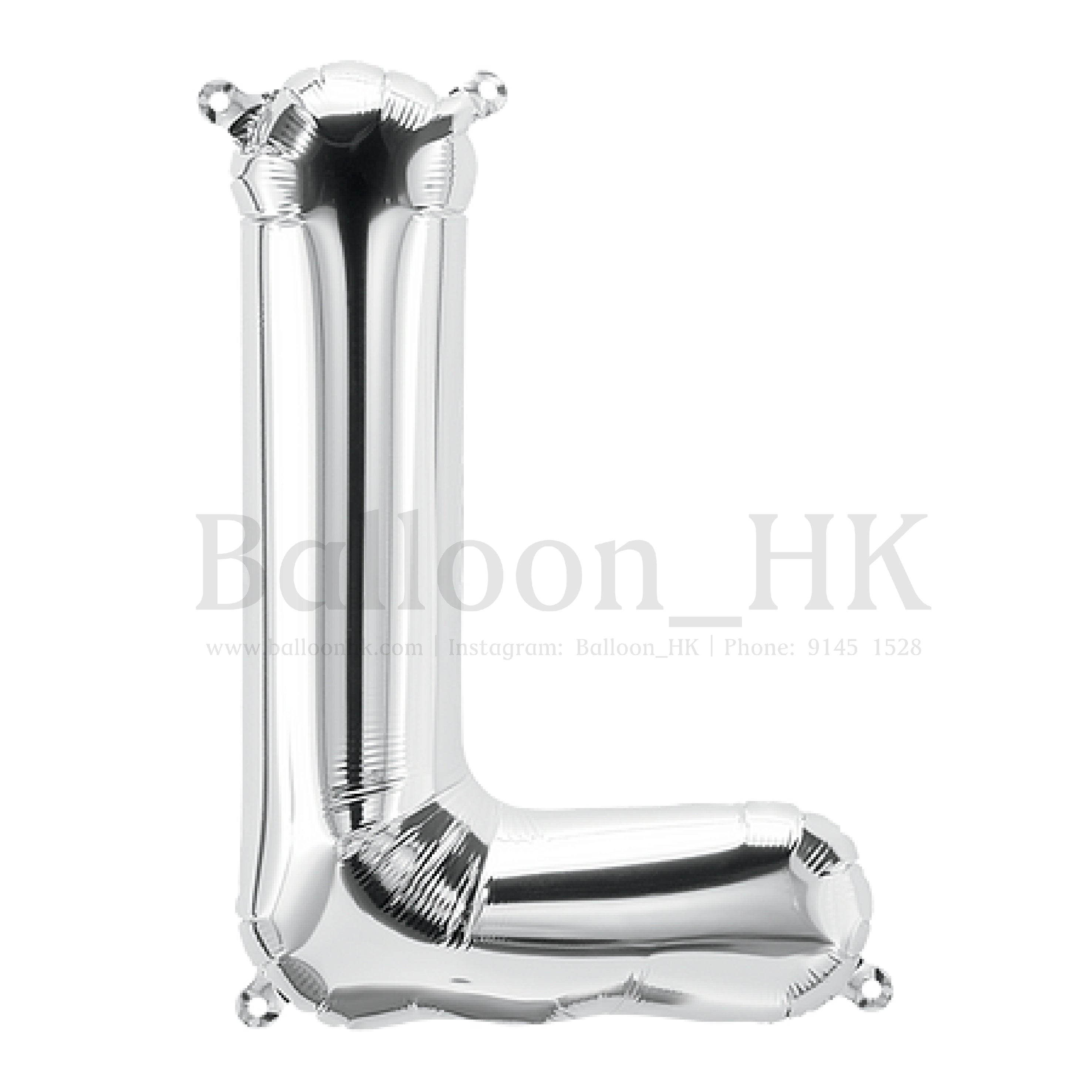14"銀色英文字母