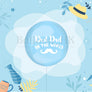 14" 球狀鋁膜 + Message (Dad)
