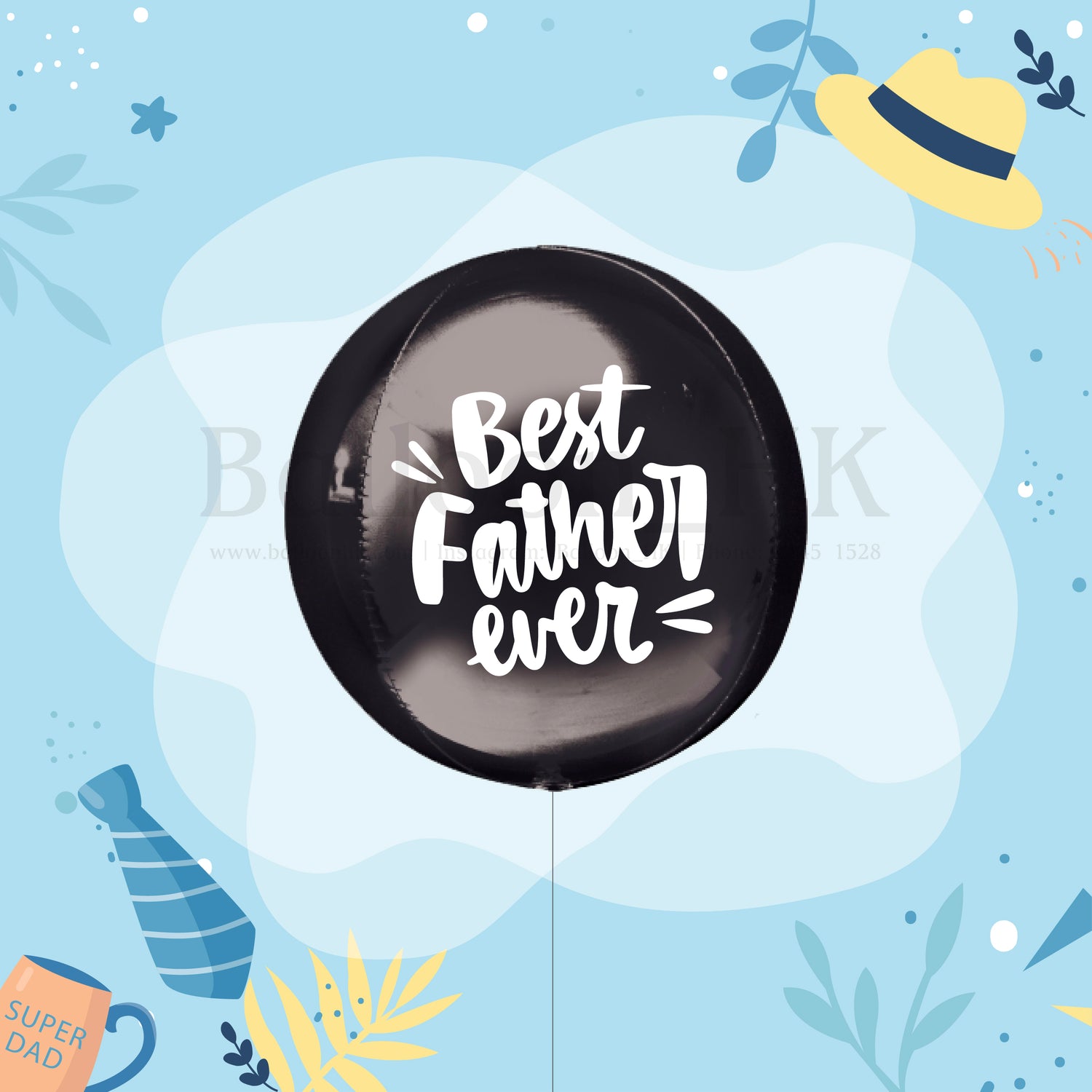 14" 球狀鋁膜 + Message (Dad)