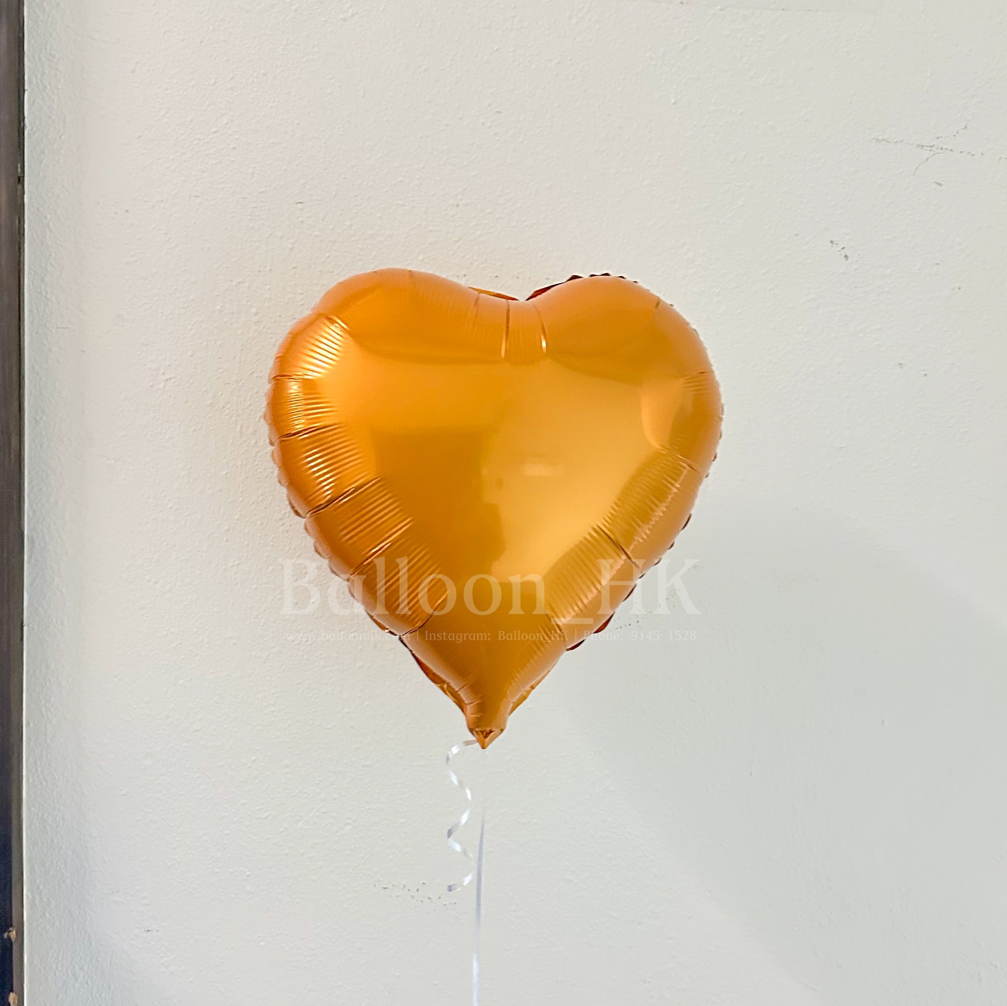 心形氣球 |糖果橙氣球|錫紙氣球| BalloonHK