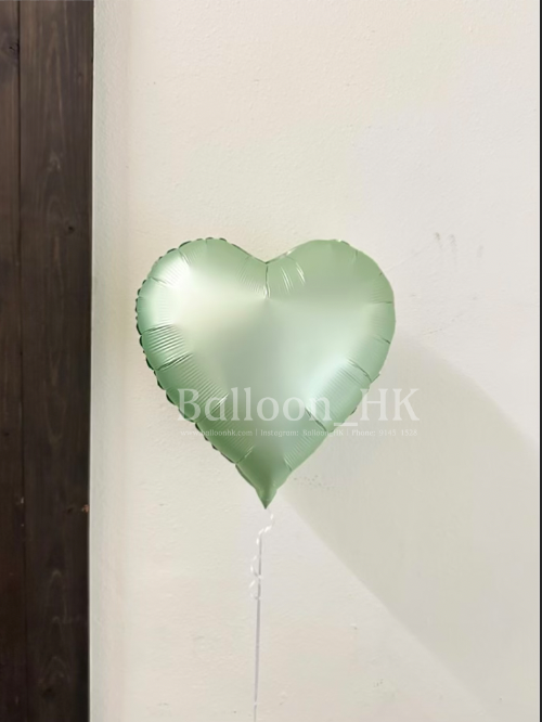 心形氣球 |青瓷綠氣球|錫紙氣球| Balloon HK