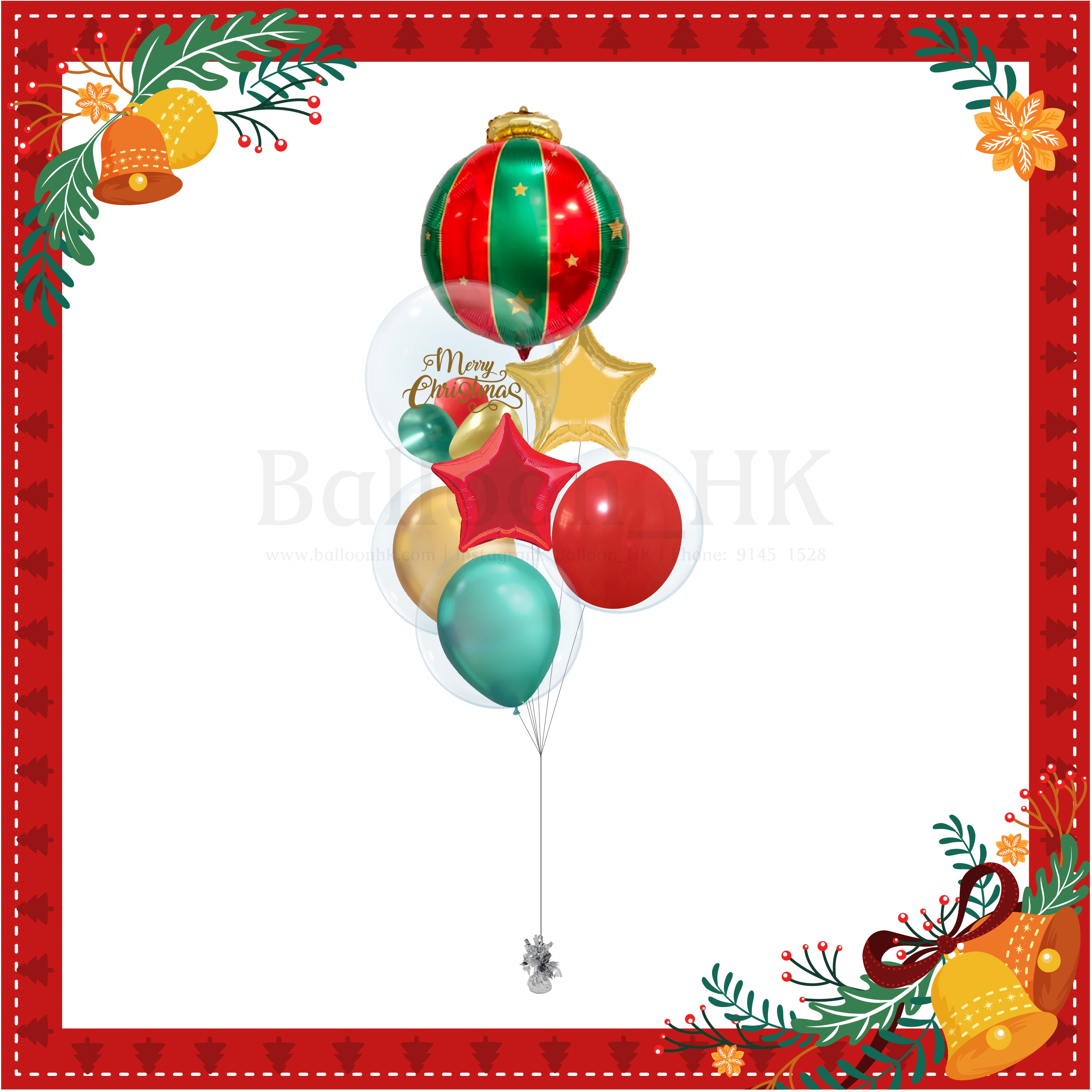 聖誕氣球束 13
