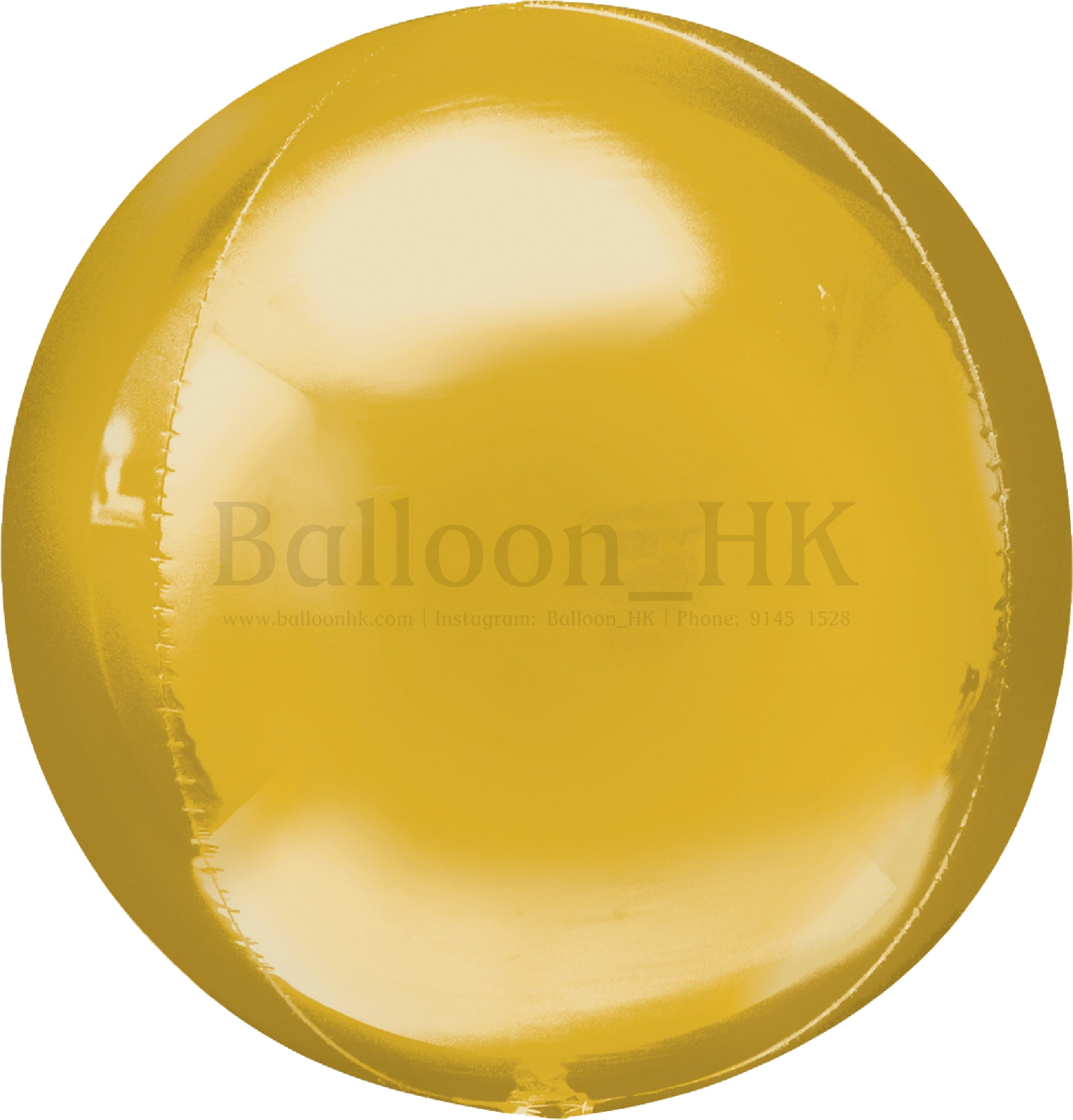 球狀氣球 |金色氣球|氣球| BalloonHK