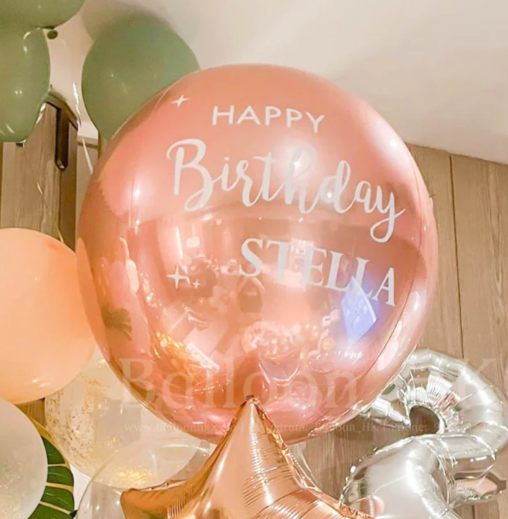 球狀氣球 |Message氣球|生日氣球| BalloonHK
