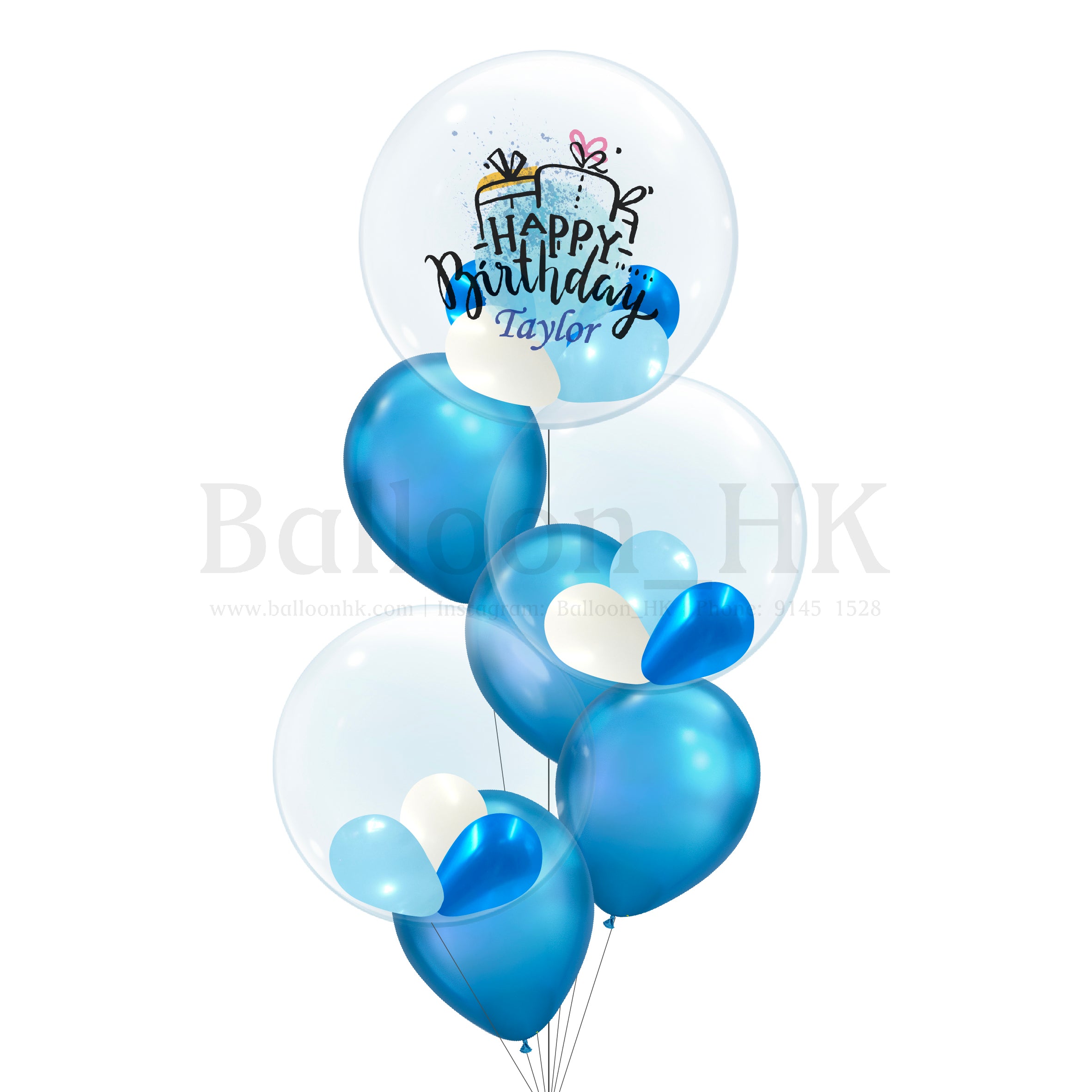 生日氣球束 25 (3天預訂)