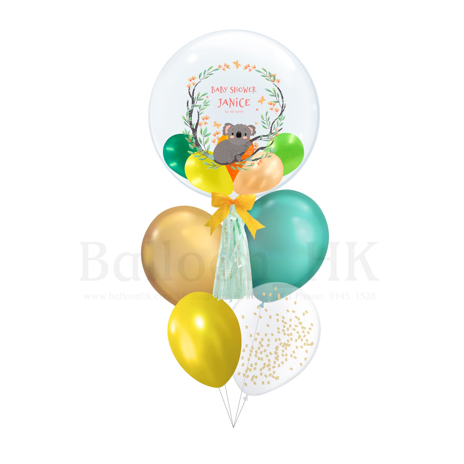 百日宴氣球束 2