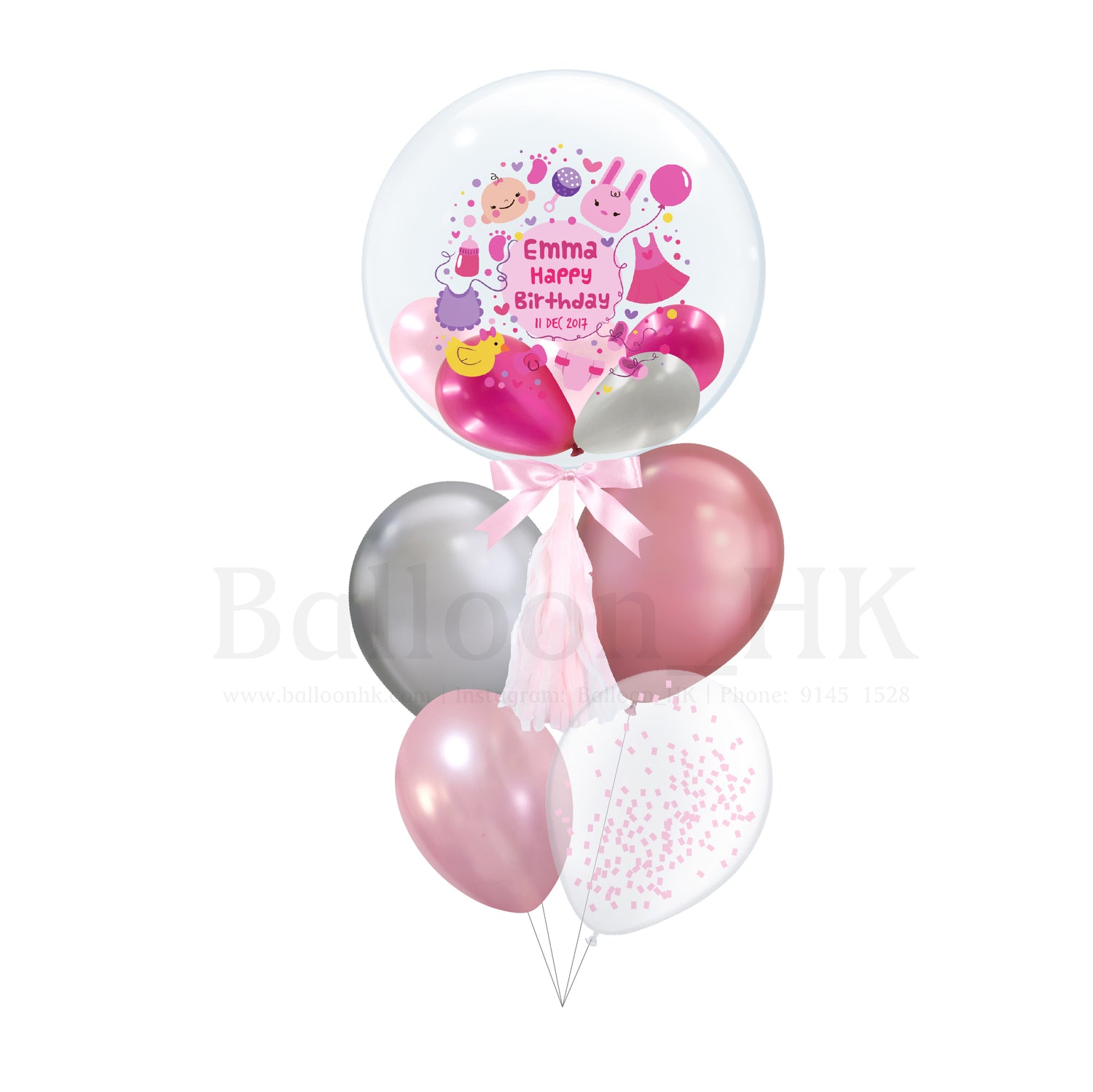 百日宴氣球束 2