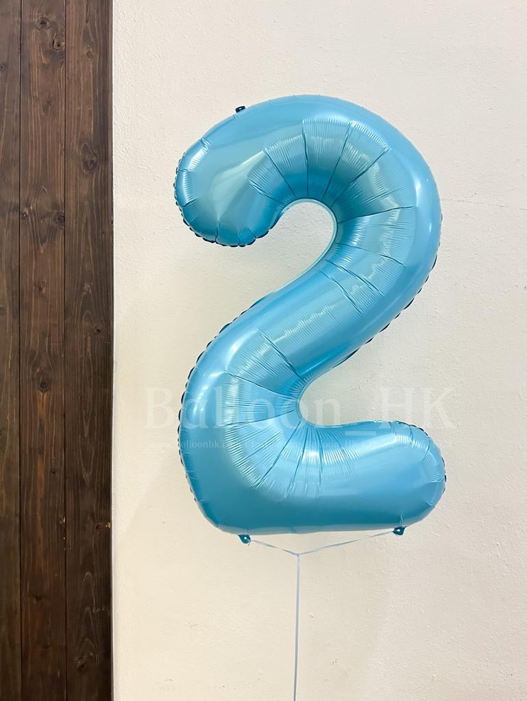 40" 糖果藍色數字