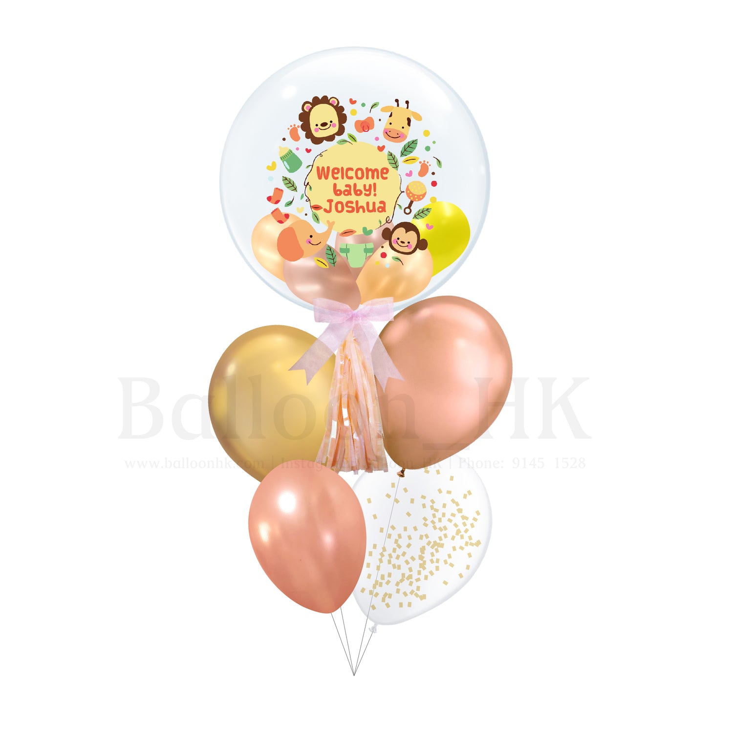 百日宴氣球束 2