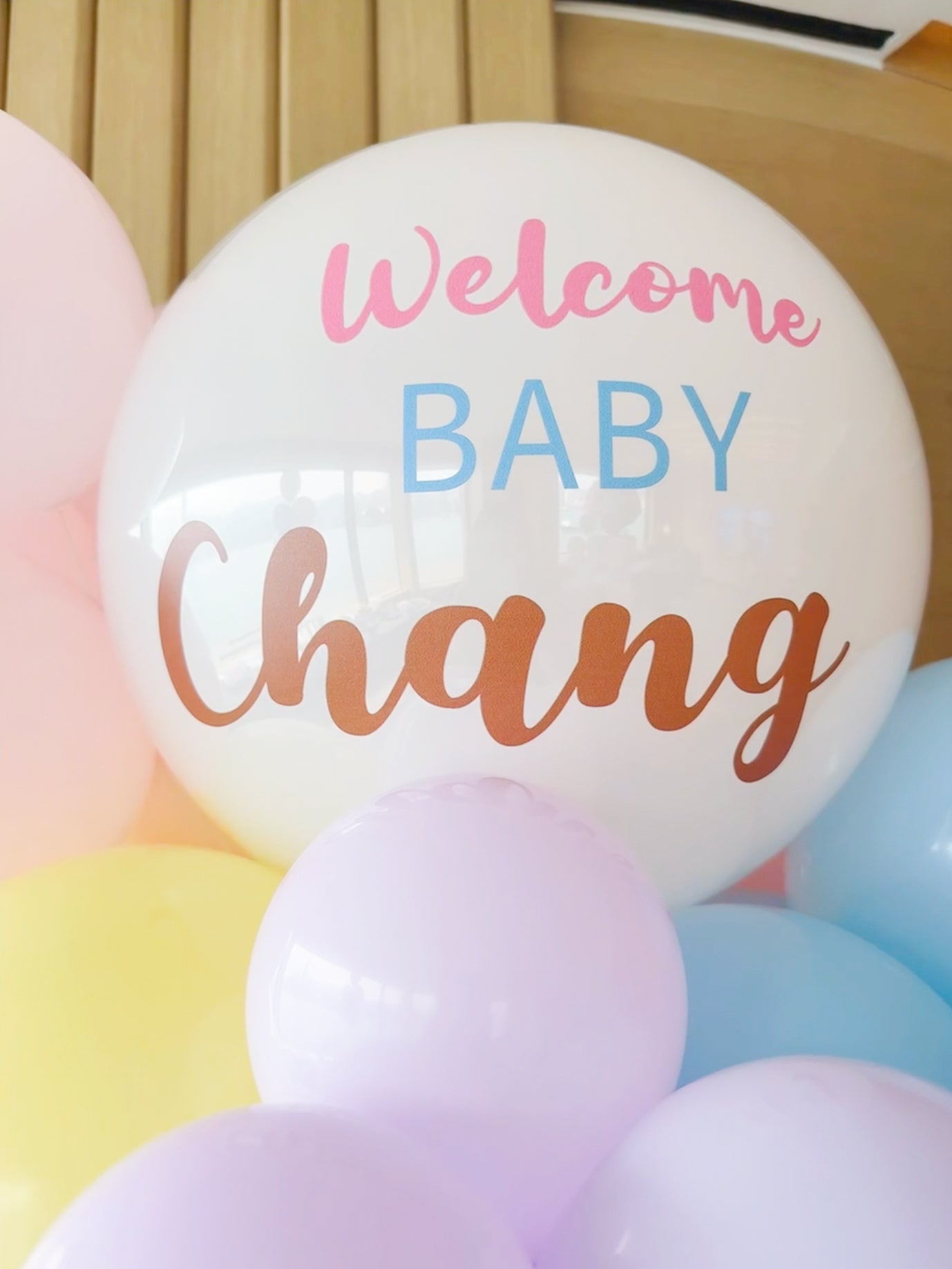 氣球座 | Welcome Baby 氣球 | Baby Shower | Gender Reveal Party | 小熊氣球 | BALLOONHK 氣球專門店