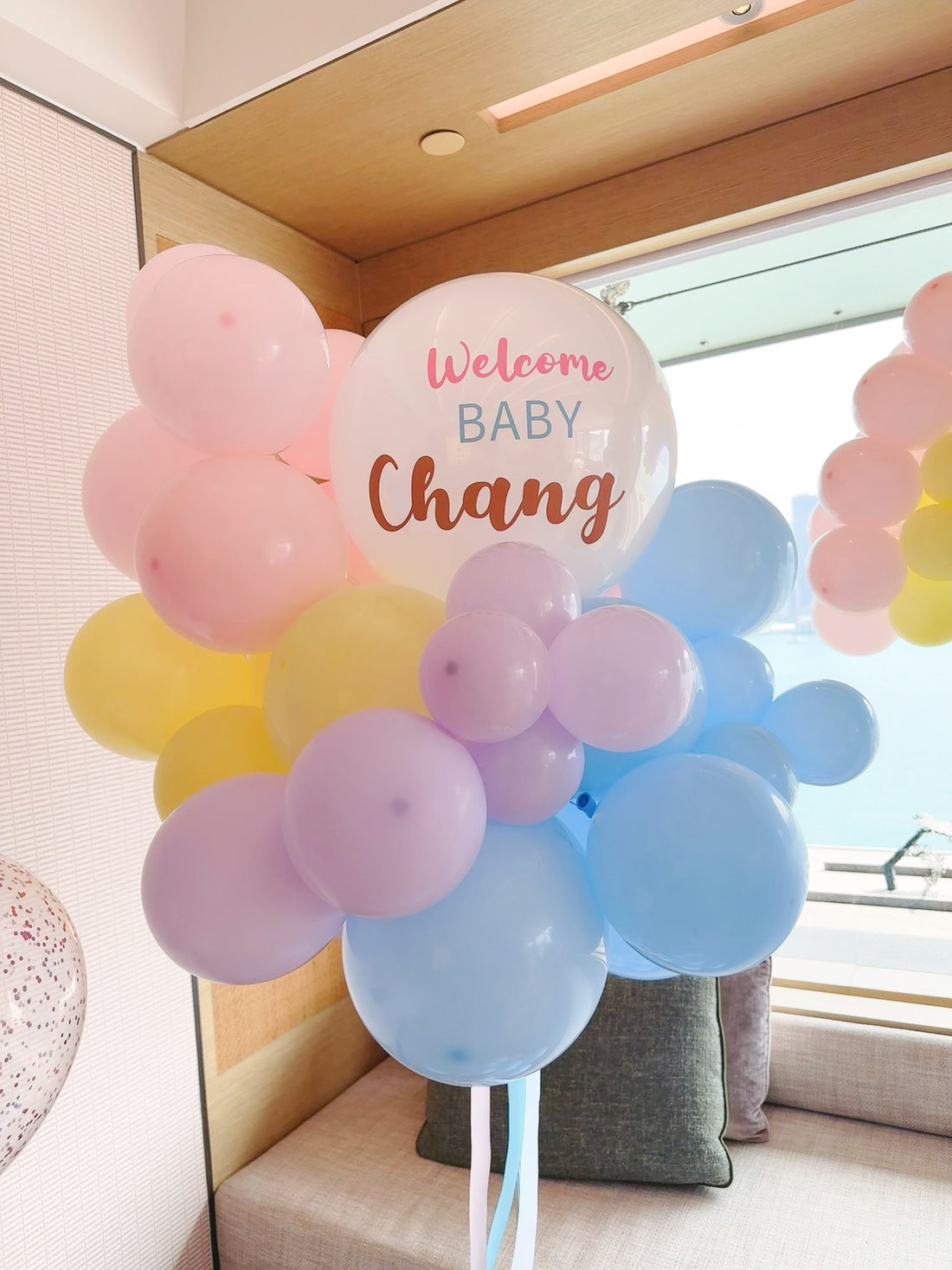 氣球座 | Welcome Baby 氣球 | Baby Shower | Gender Reveal Party | 小熊氣球 | BALLOONHK 氣球專門店