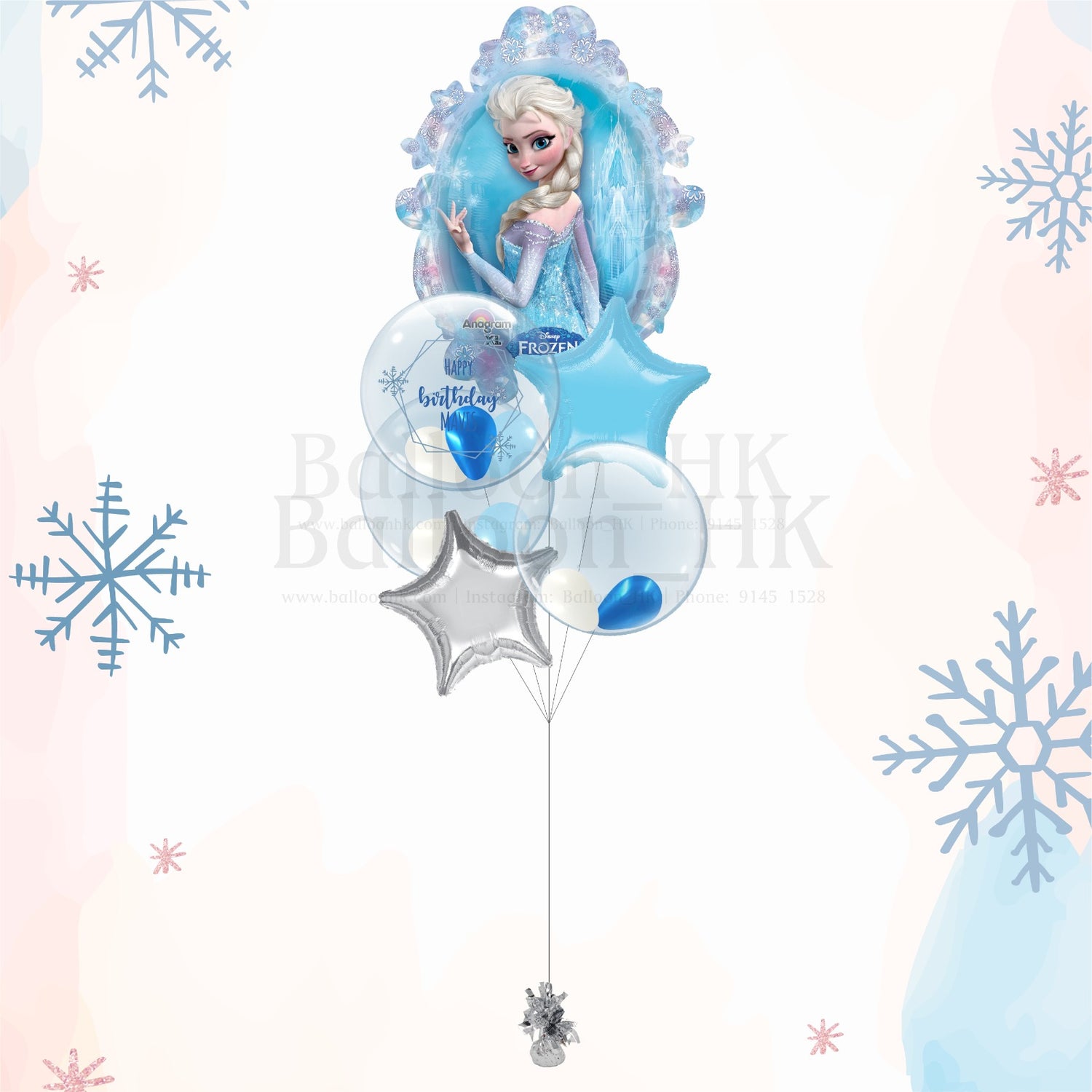 迪士尼公主氣球|兒童生日氣球|卡通氣球|BalloonHK