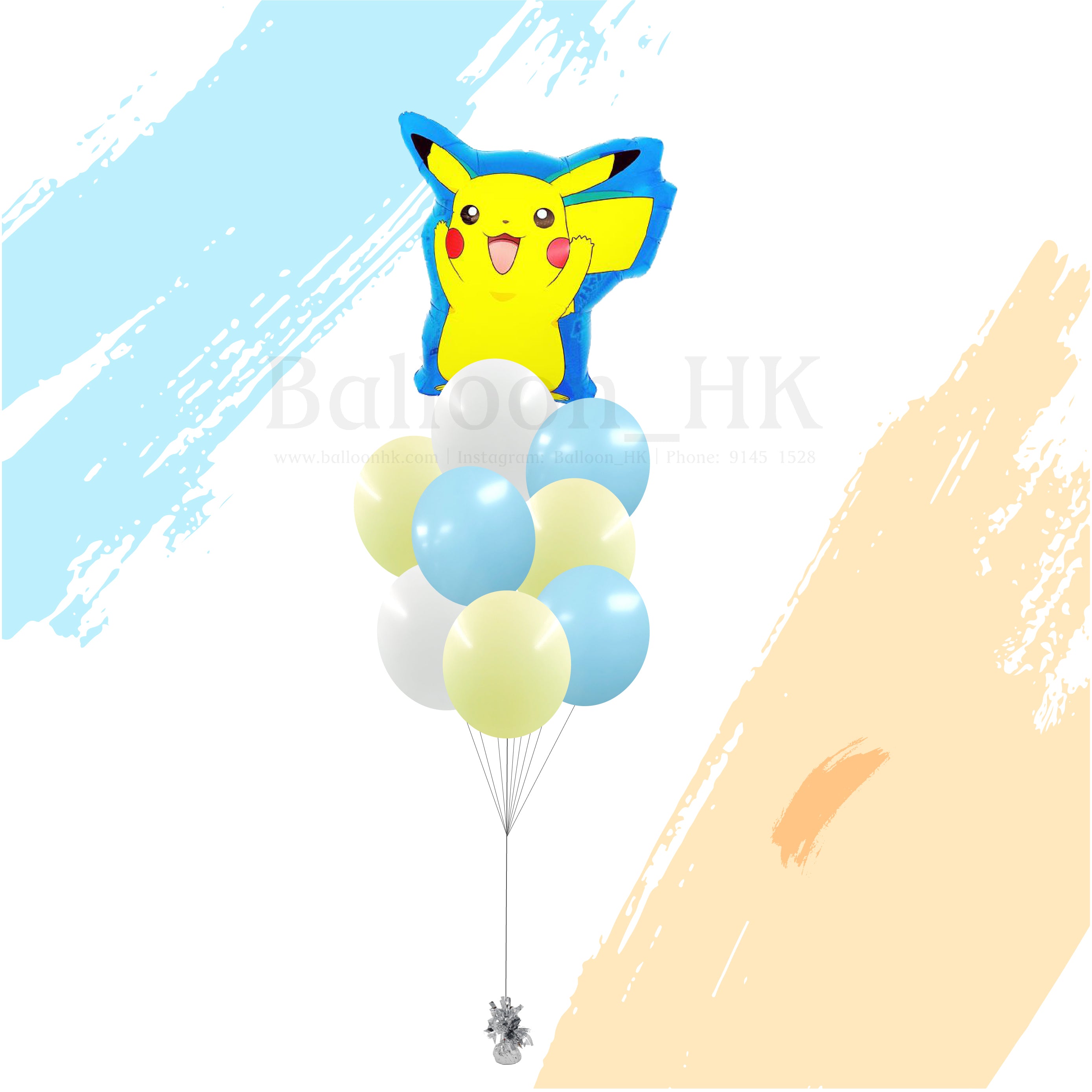 比卡超氣球|兒童派對氣球|卡通氣球|BalloonHK