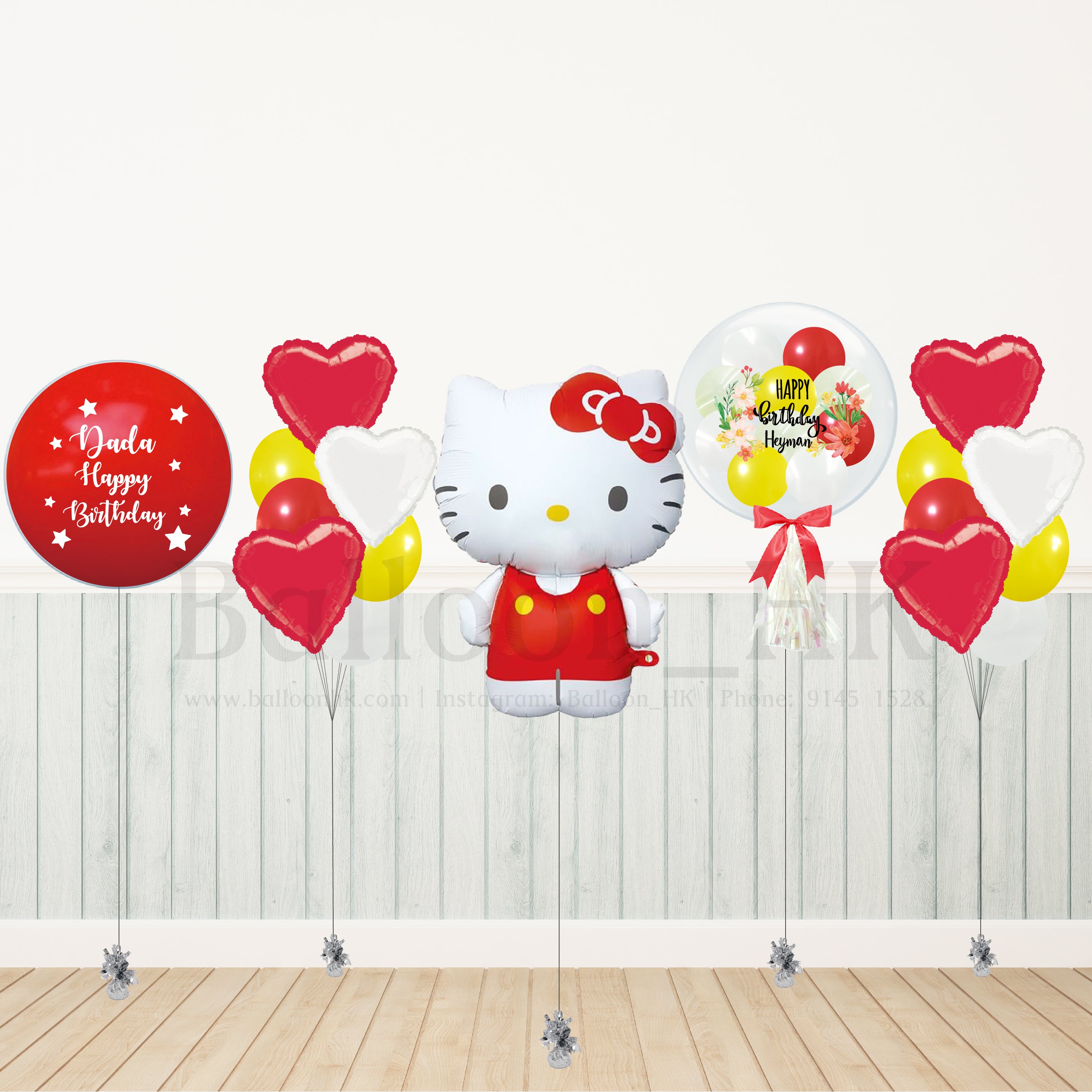 Hello Kitty氣球|兒童生日氣球|卡通氣球|BalloonHK