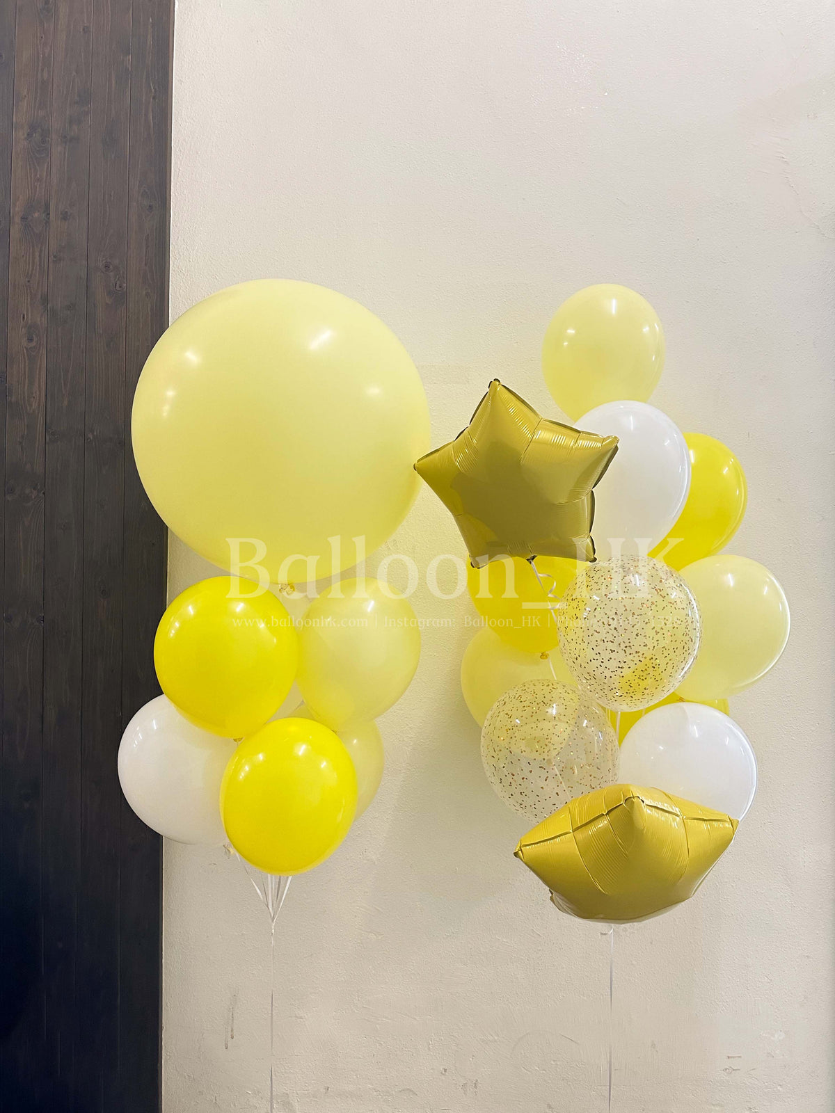 柔和粉白生日氣球|寶寶週歲|居家派對