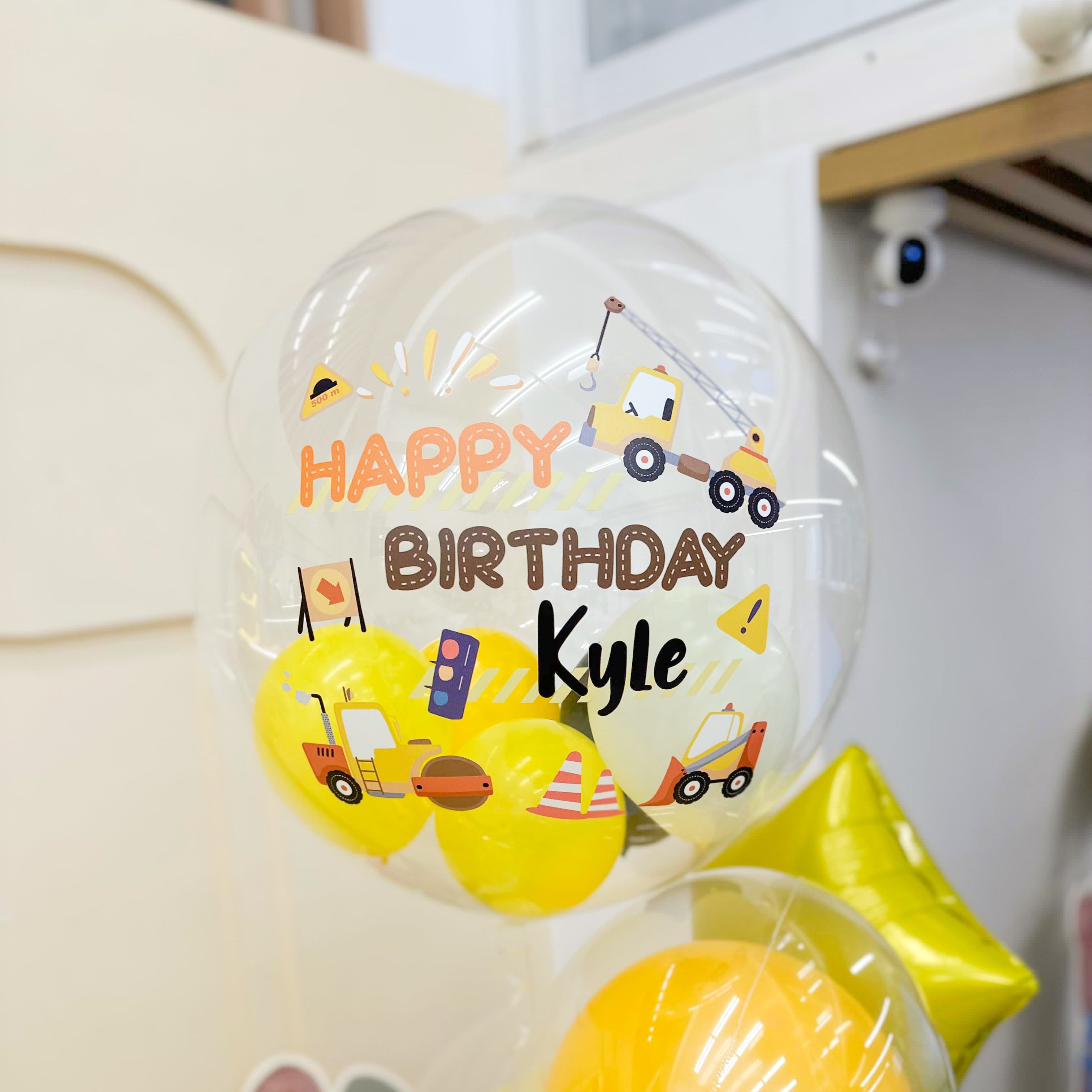 工程車氣球 | 兒童派對 | BALLOONHK 氣球專門店
