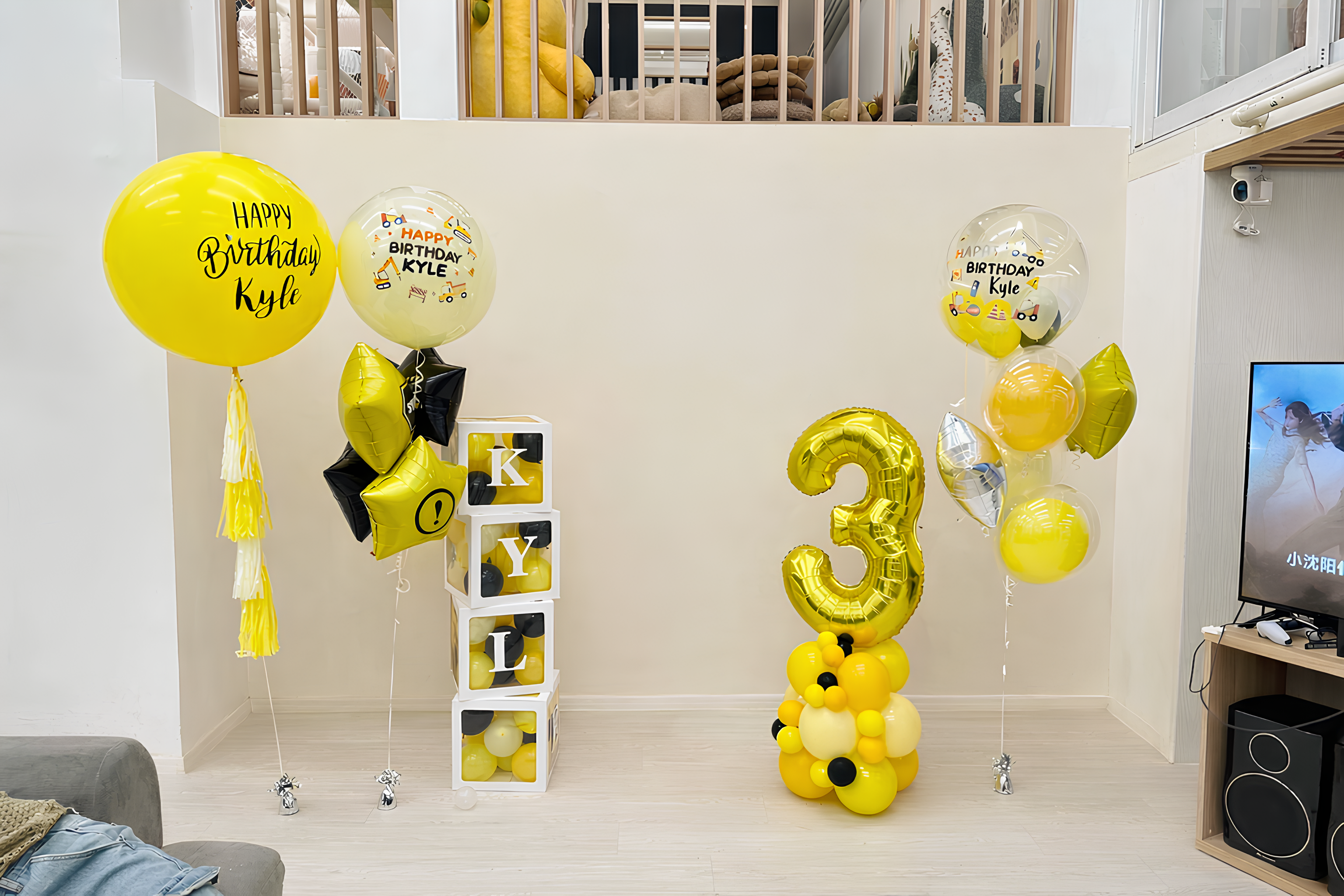 工程車氣球 | 兒童派對 | BALLOONHK 氣球專門店