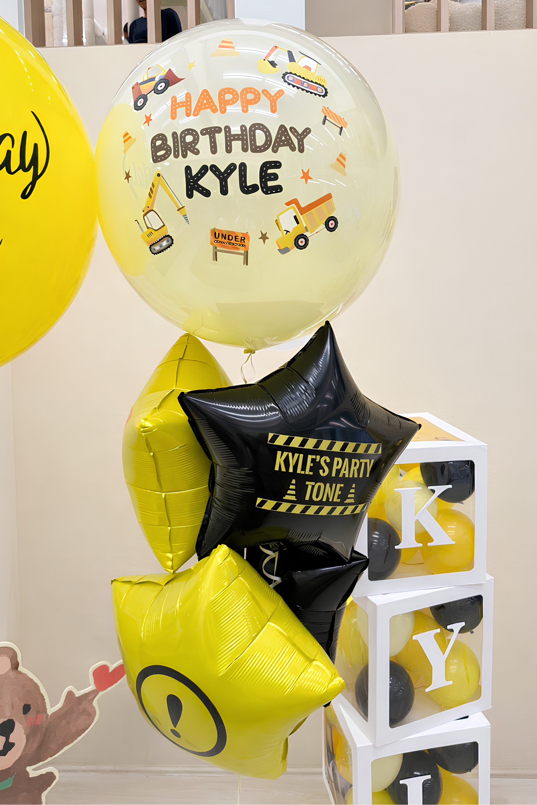 工程車氣球 | 兒童派對 | BALLOONHK 氣球專門店