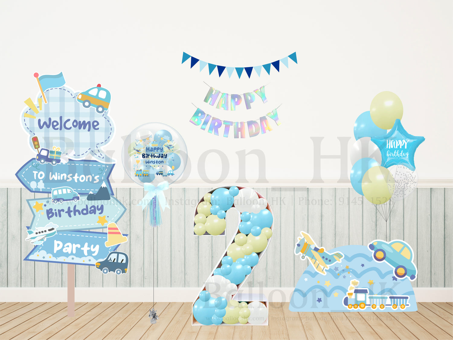 Foamboard 套裝 - 車車主題 - Winston (10天預訂)