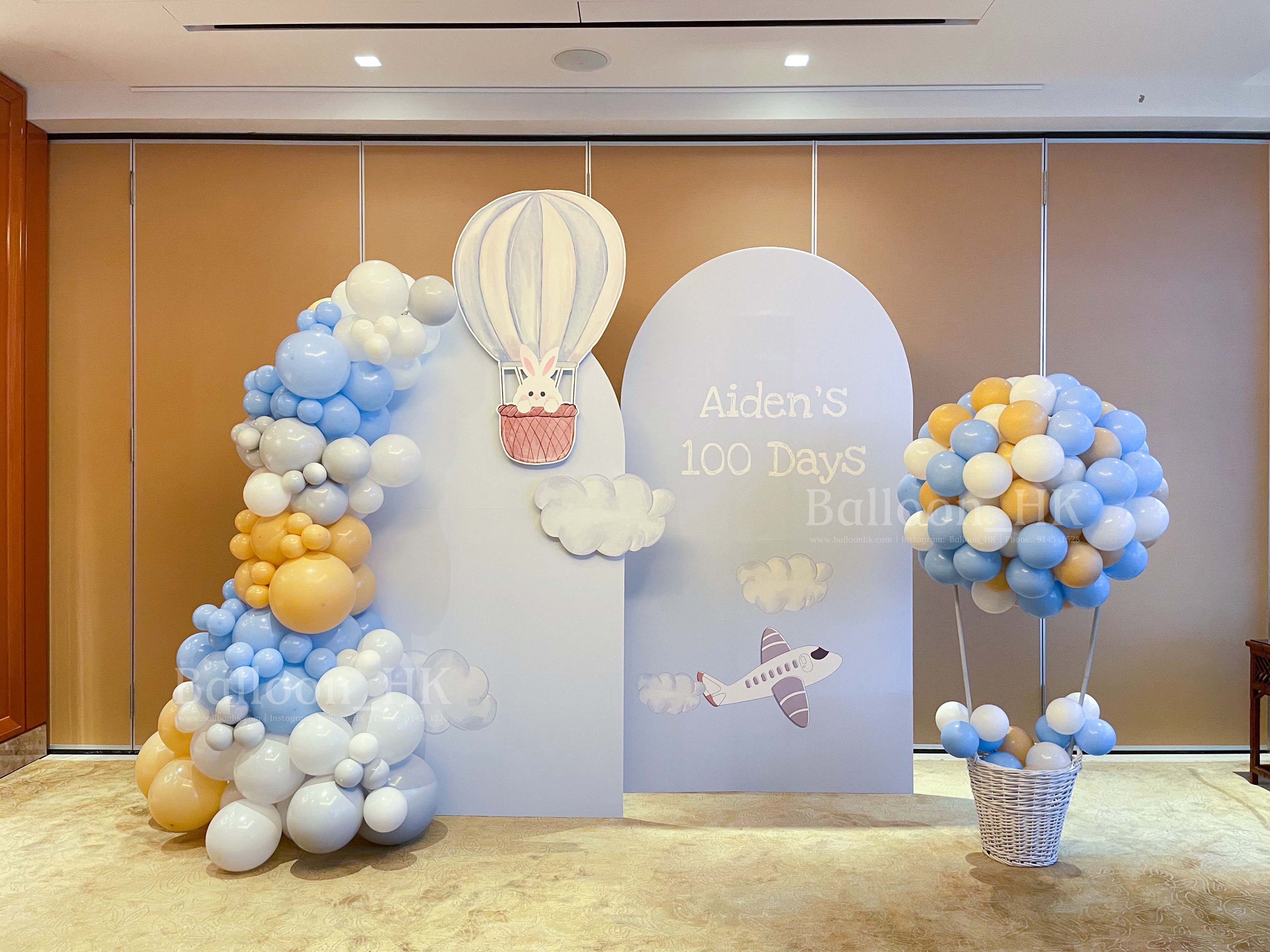 100 days balloon garland 2