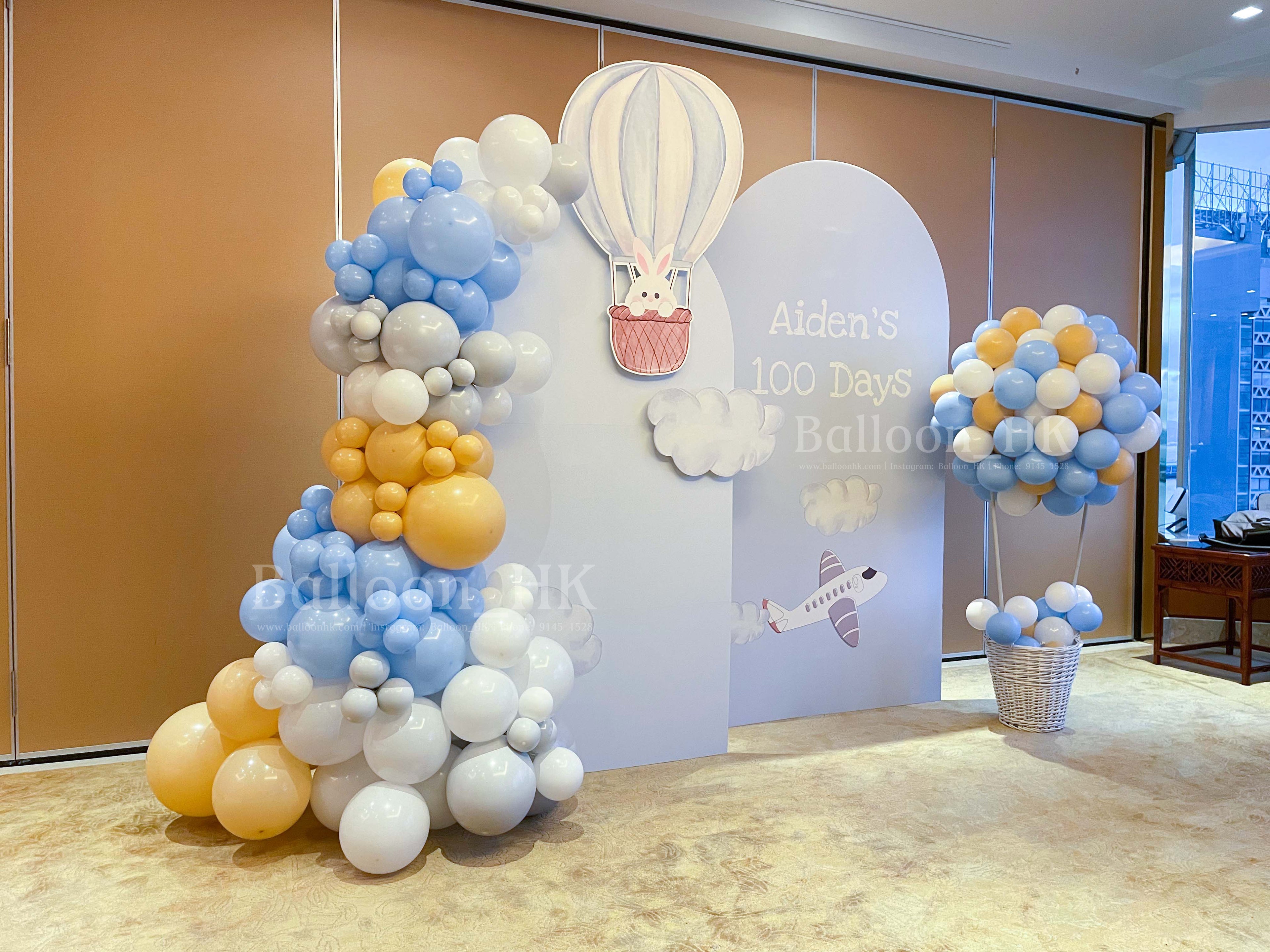 100 days balloon garland 3