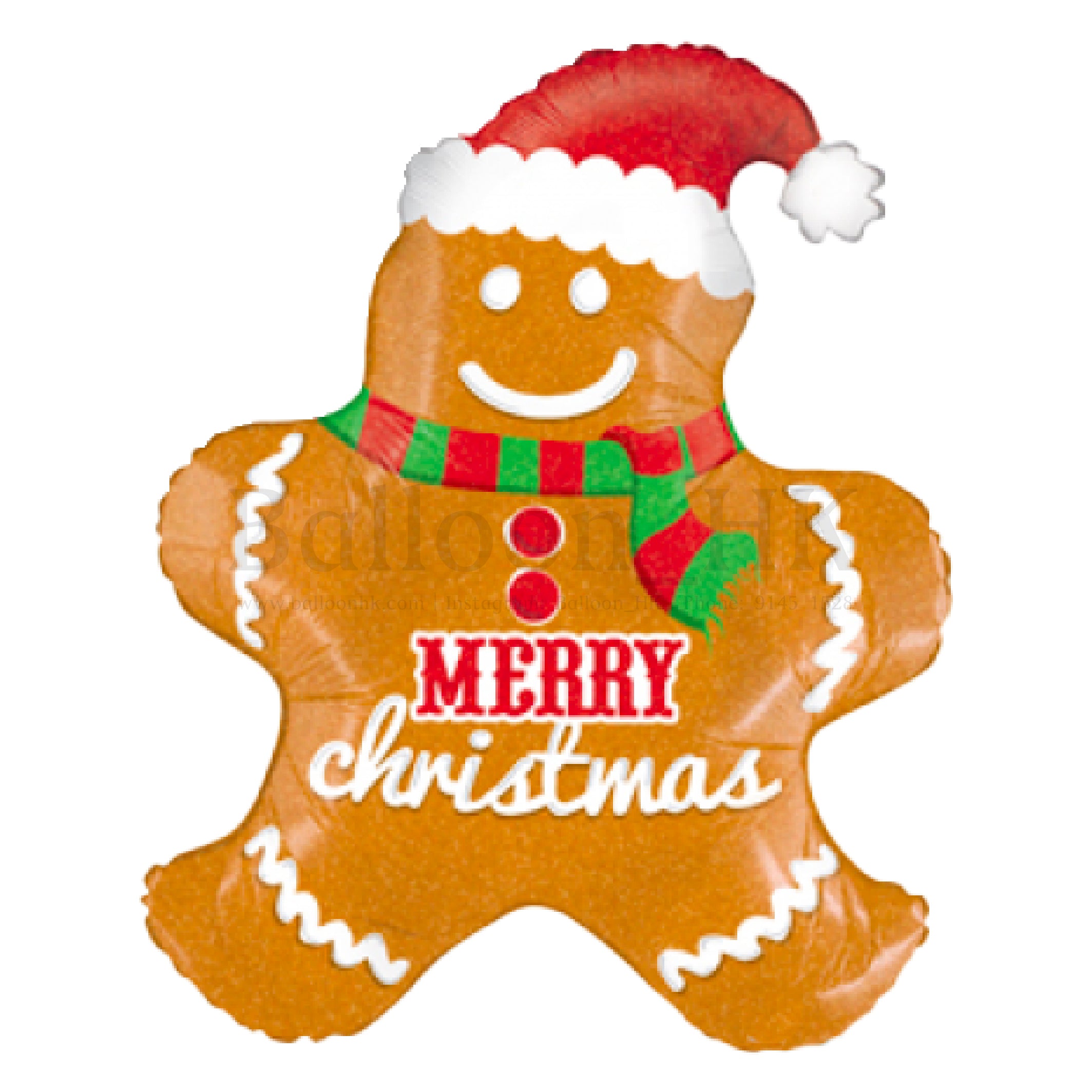 聖誕節氣球 |薑餅人氣球|氣球| Balloon HK