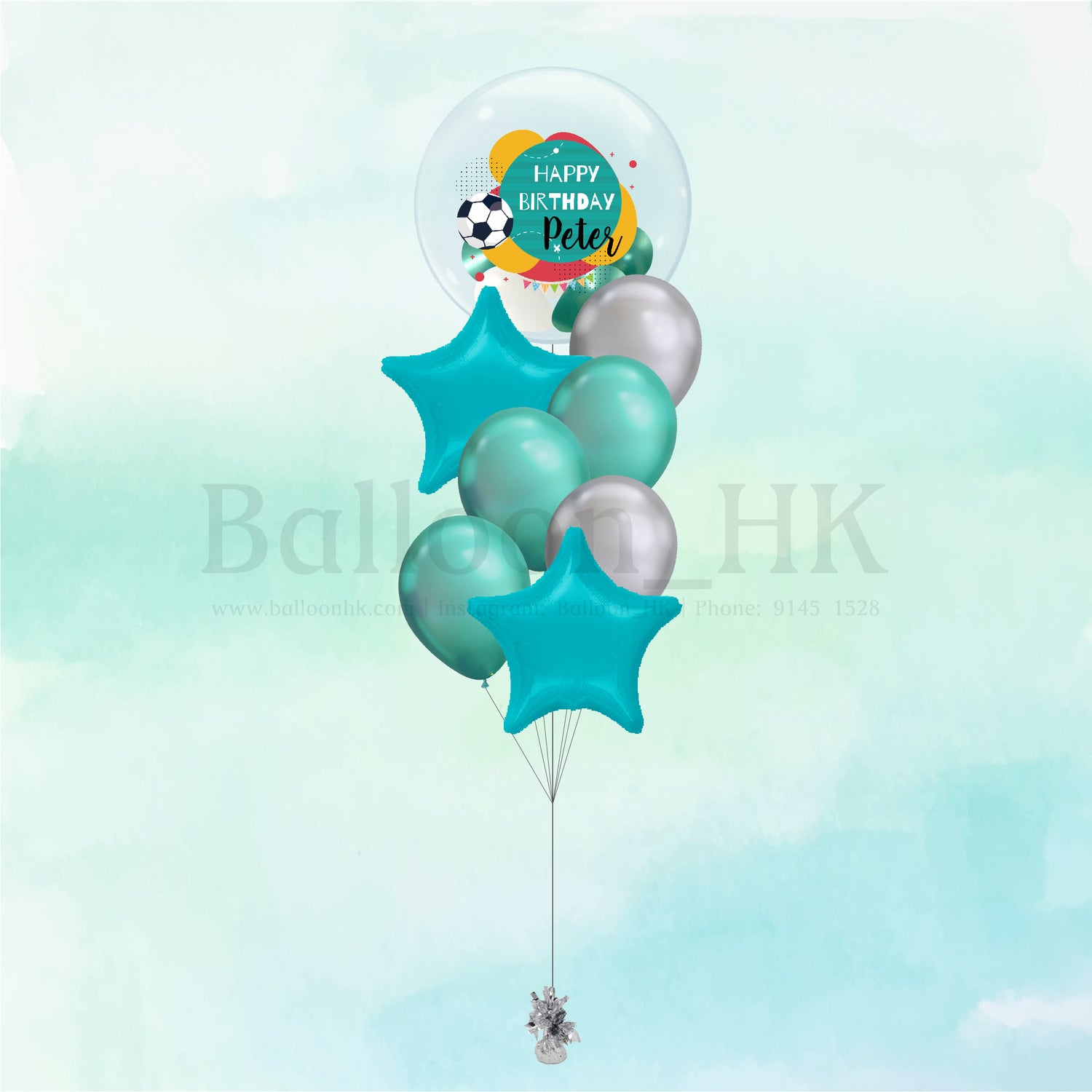 Football 氣球束 4