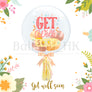 彩印水晶波中波+裝飾 - Get Well Soon (3天預訂)