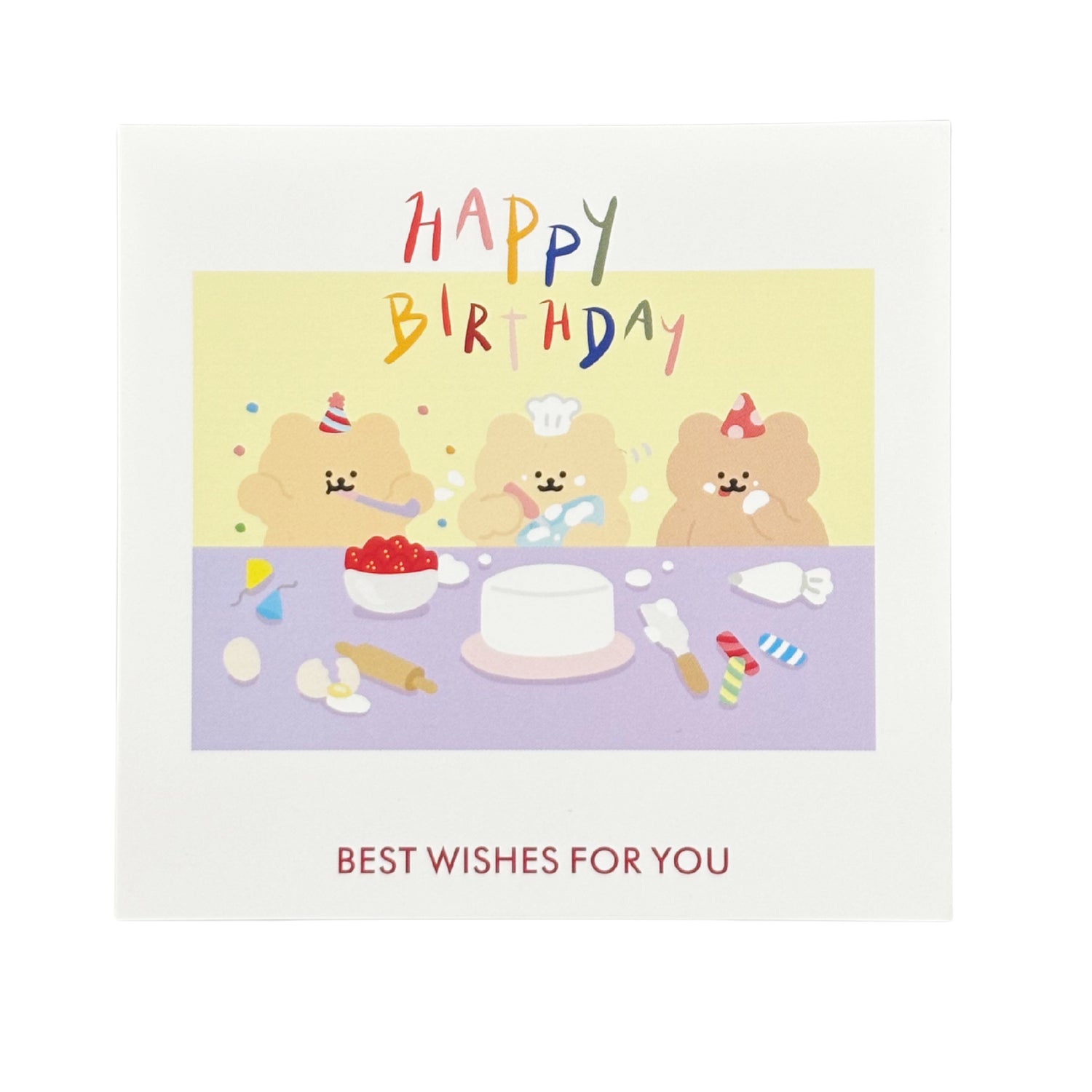 心意卡-HBD-Yellow Bear