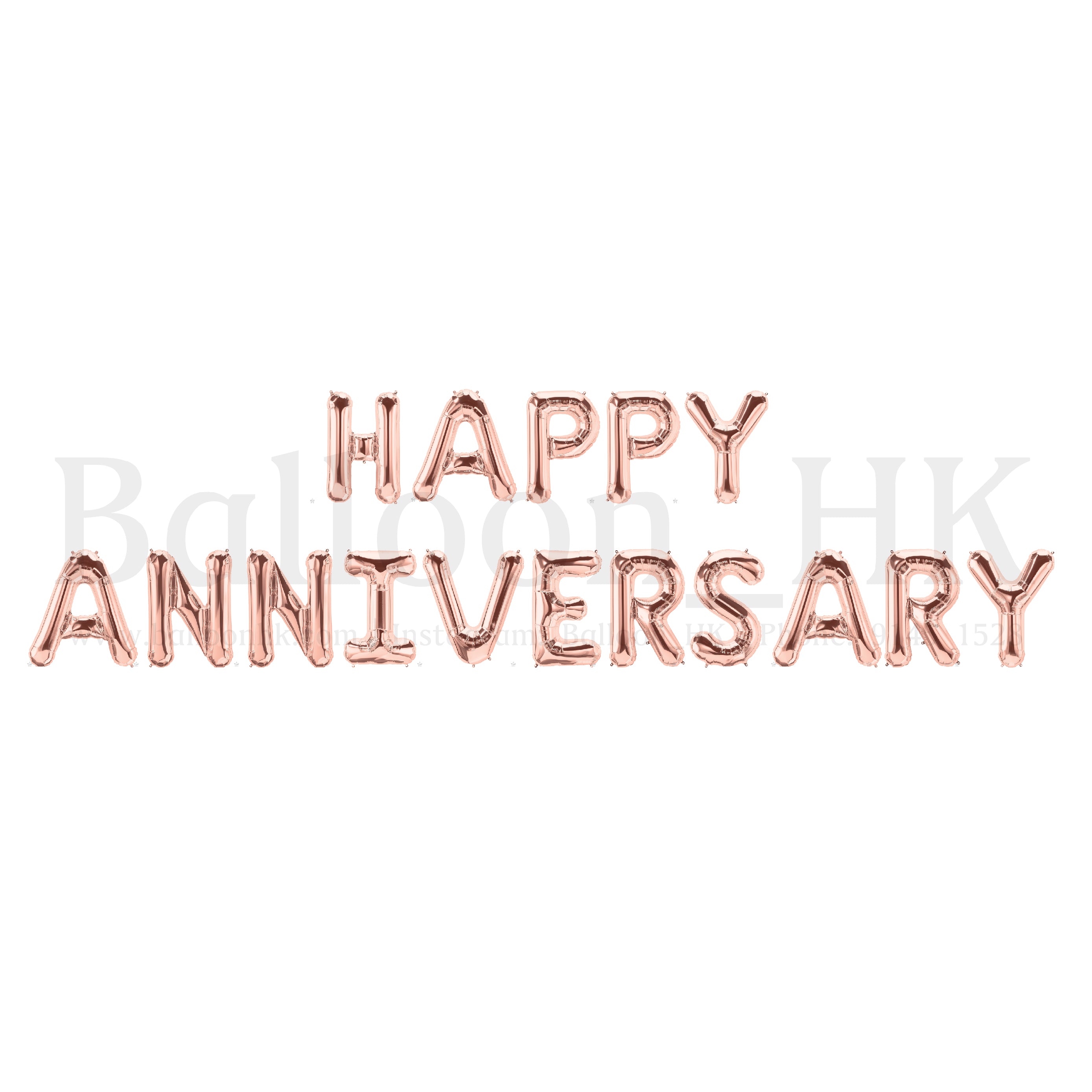14” 英文字母氣球 - HAPPY ANNIVERSARY