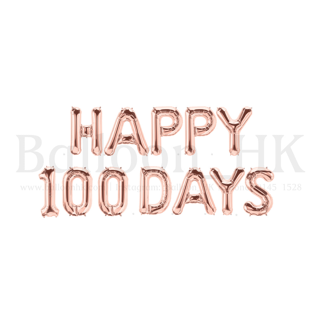 14” 英文字母及數字氣球 - HAPPY 100 DAYS