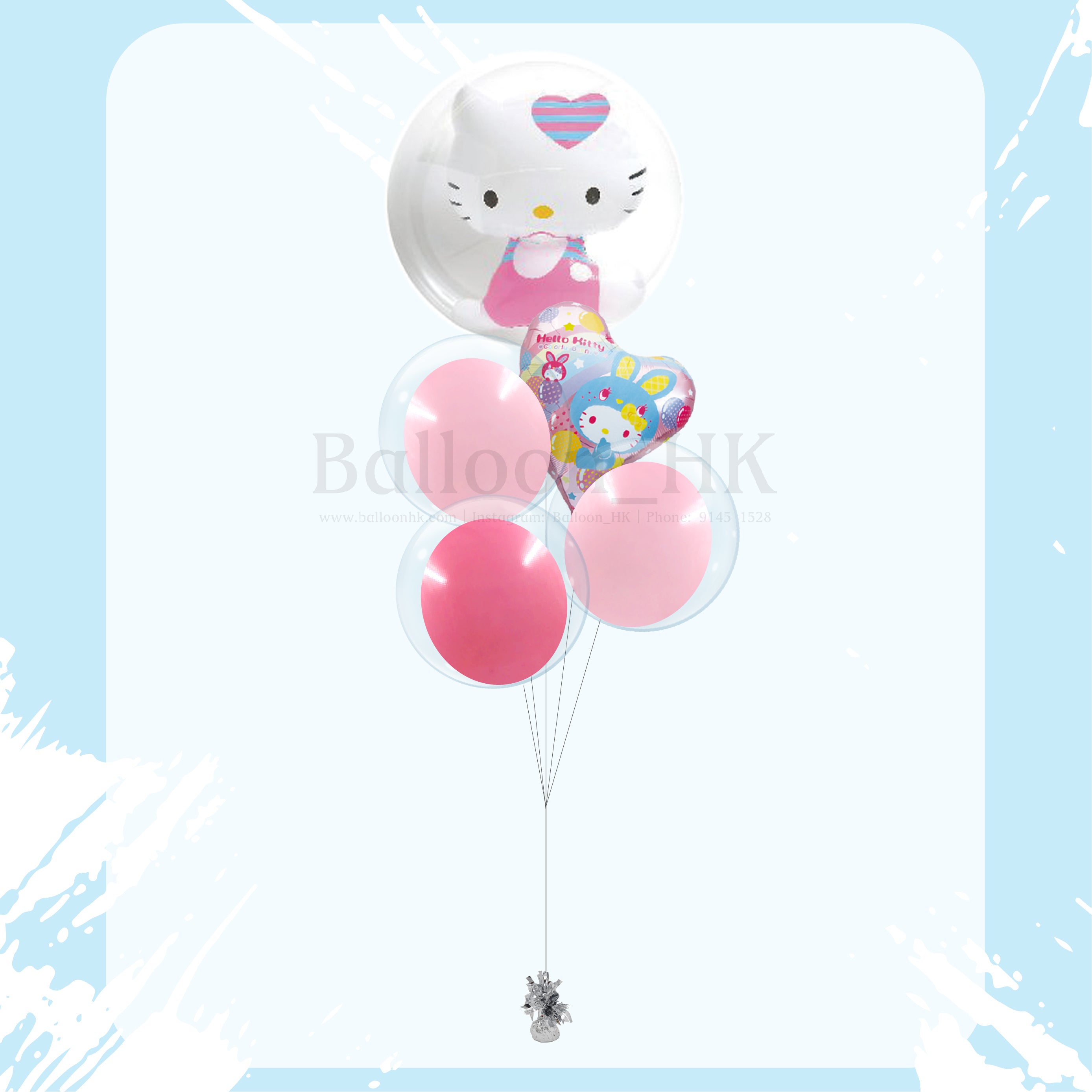 Hello Kitty 氣球束 6