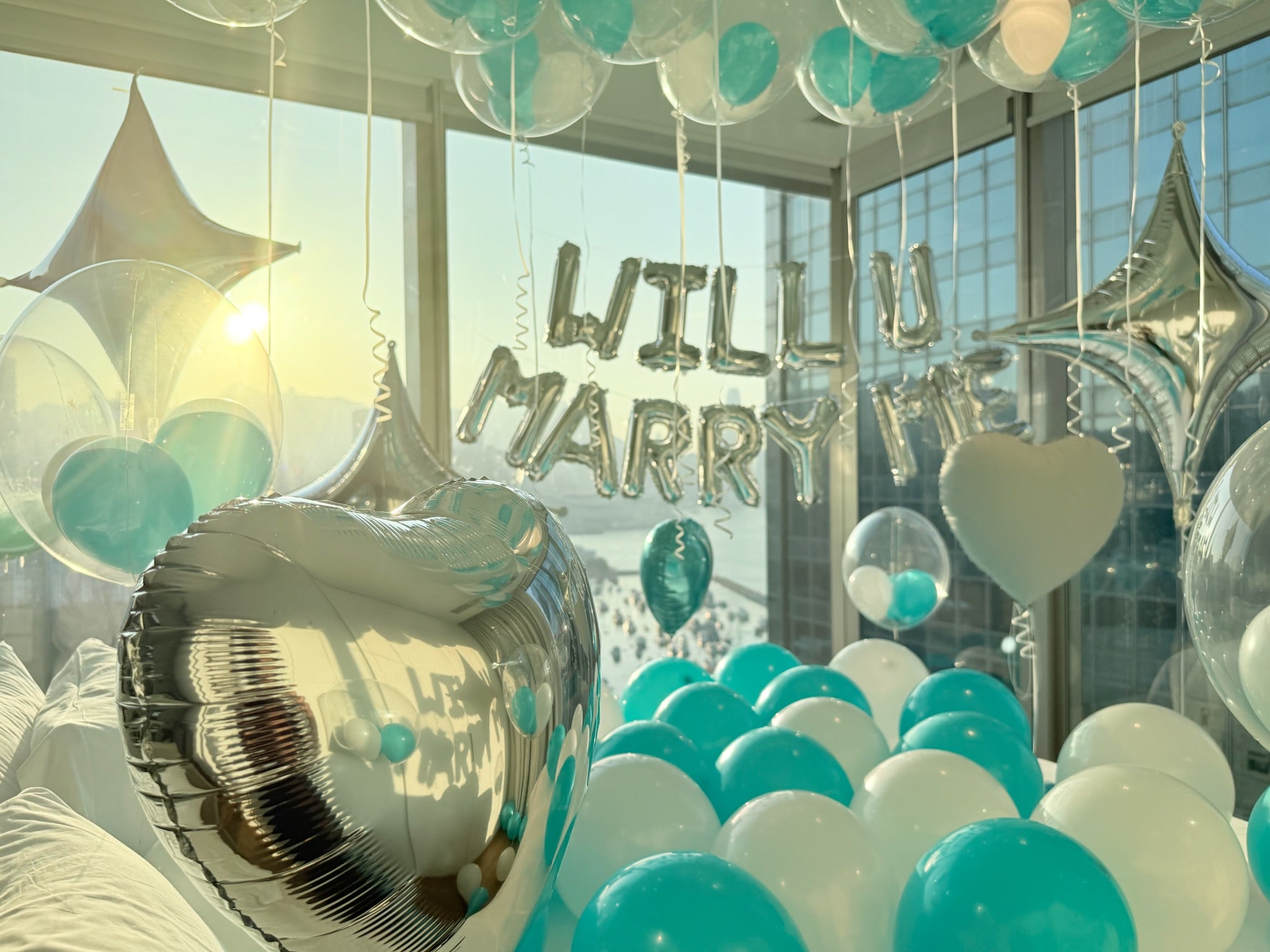 求婚氣球佈置套裝 10 - Tiffany 組合