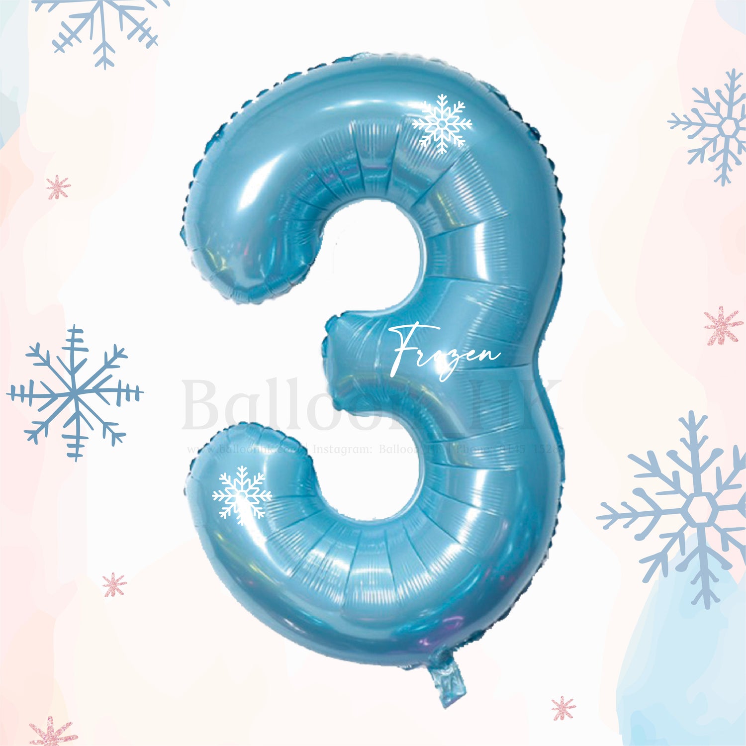 40" 數字 + 雪花 Pattern