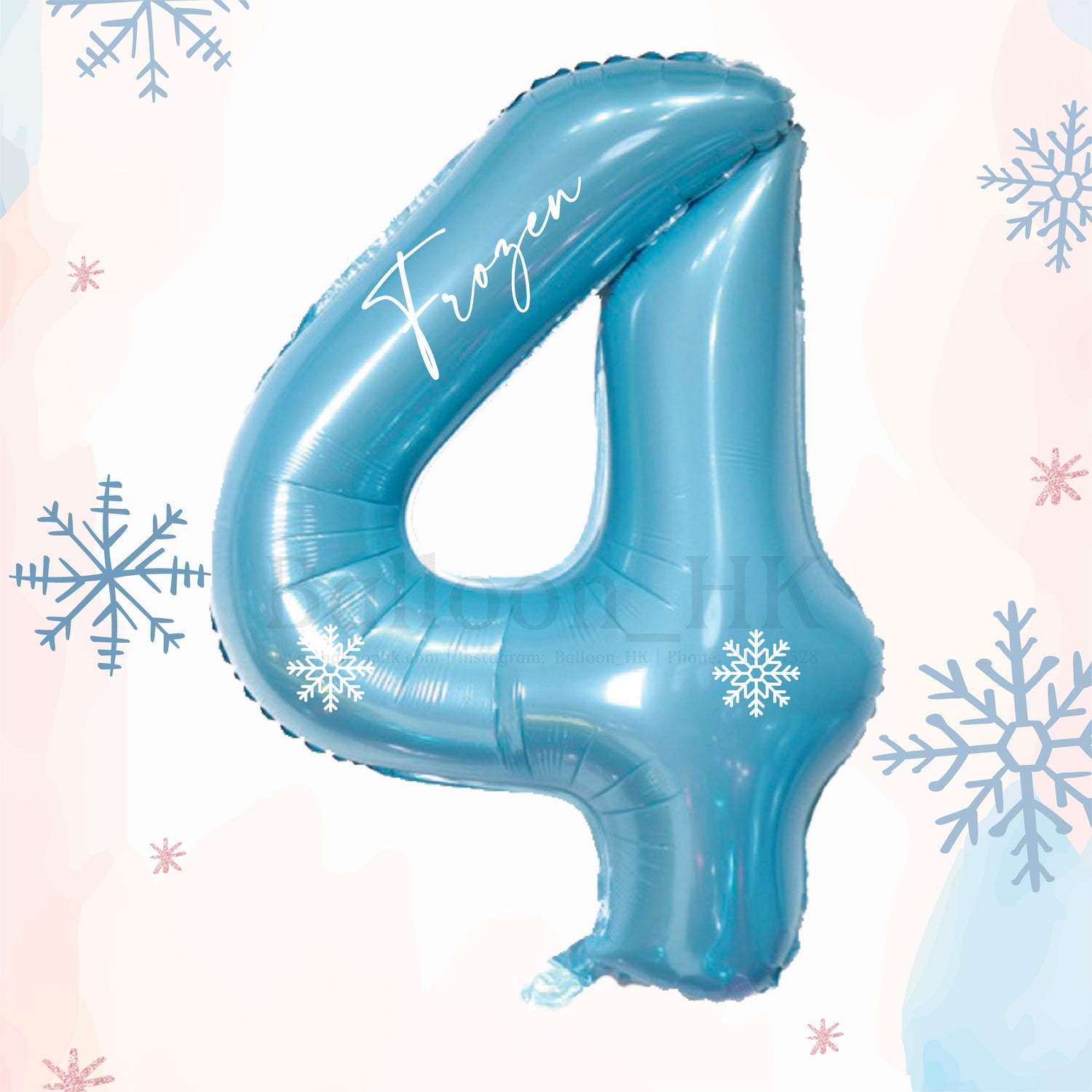 40" 數字 + 雪花 Pattern