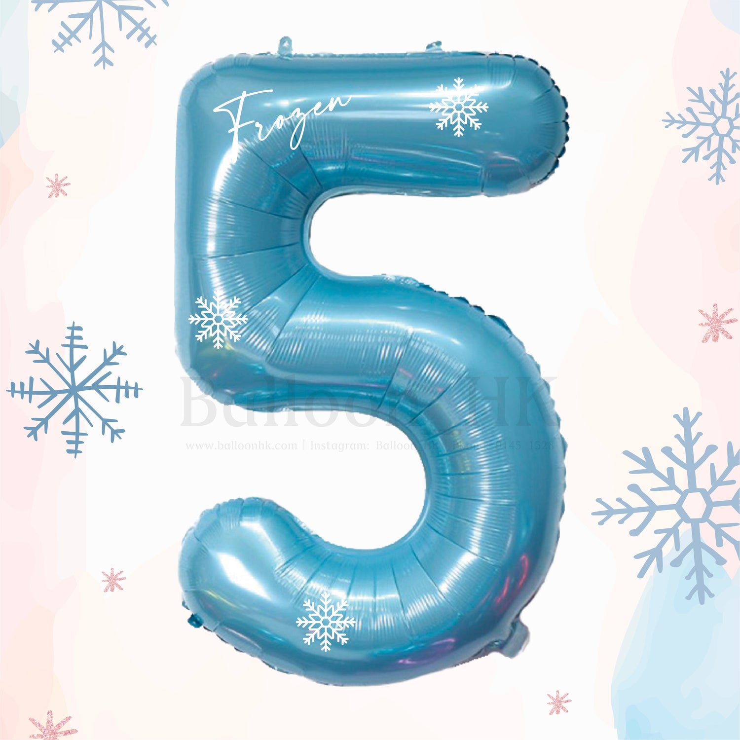 40" 數字 + 雪花 Pattern