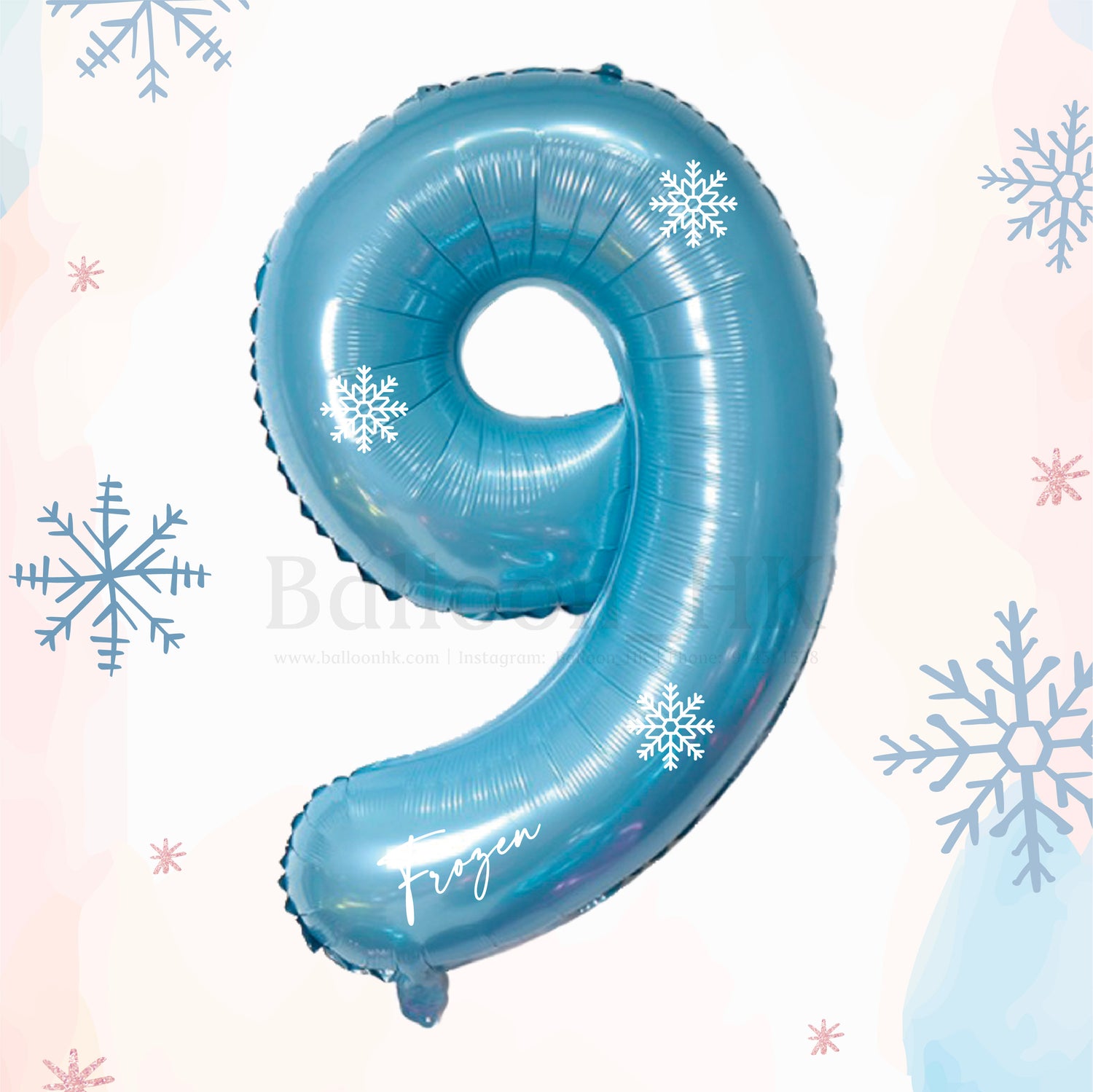 40" 數字 + 雪花 Pattern