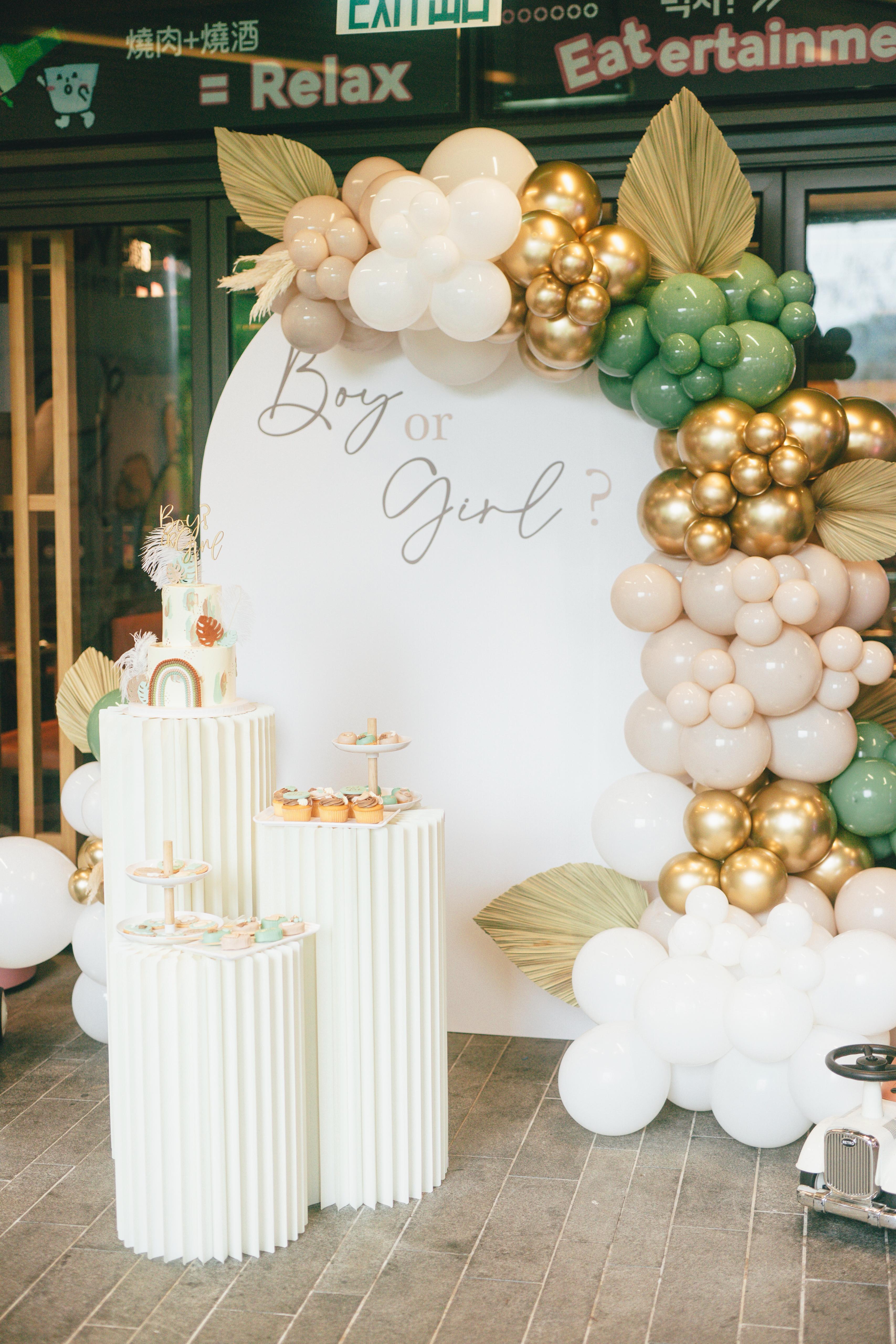 Baby Gender Reveal|Backdrop 佈景板|Balloon Garland