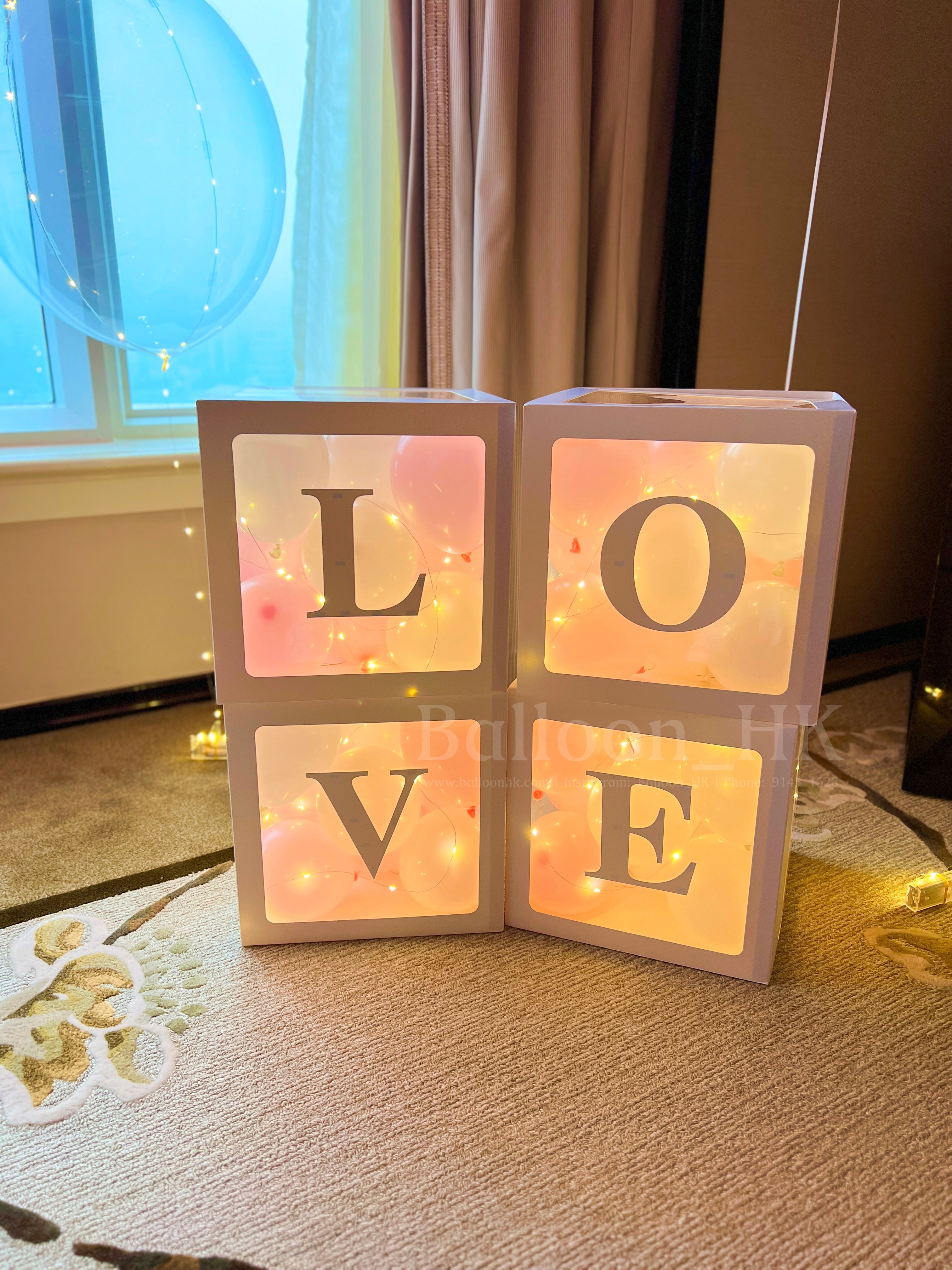 Love Box 連小氣球 & LED燈