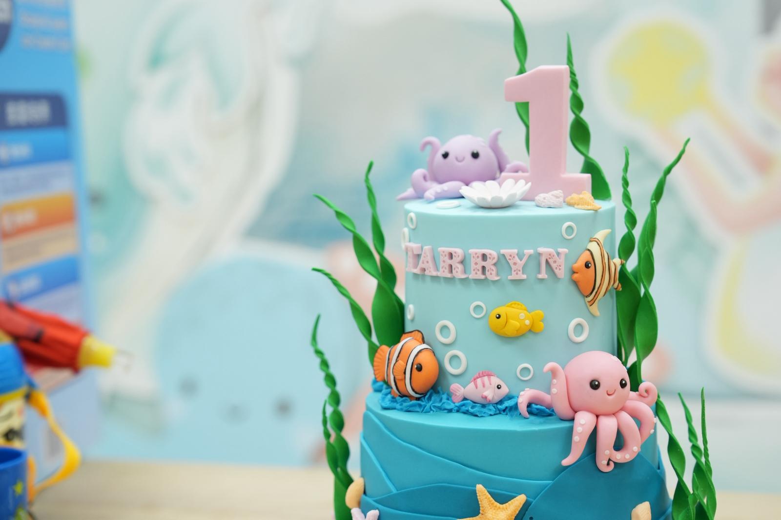 海洋蛋糕|1歲生日|小朋友生日蛋糕|BalloonHK
