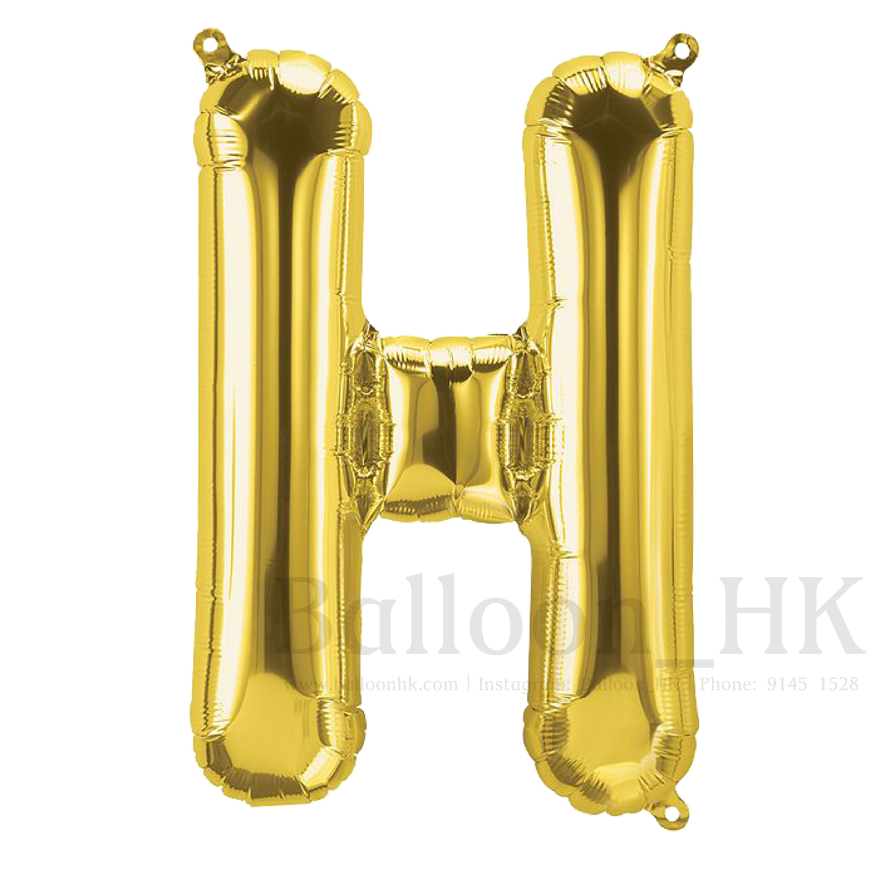 14"金色英文字母