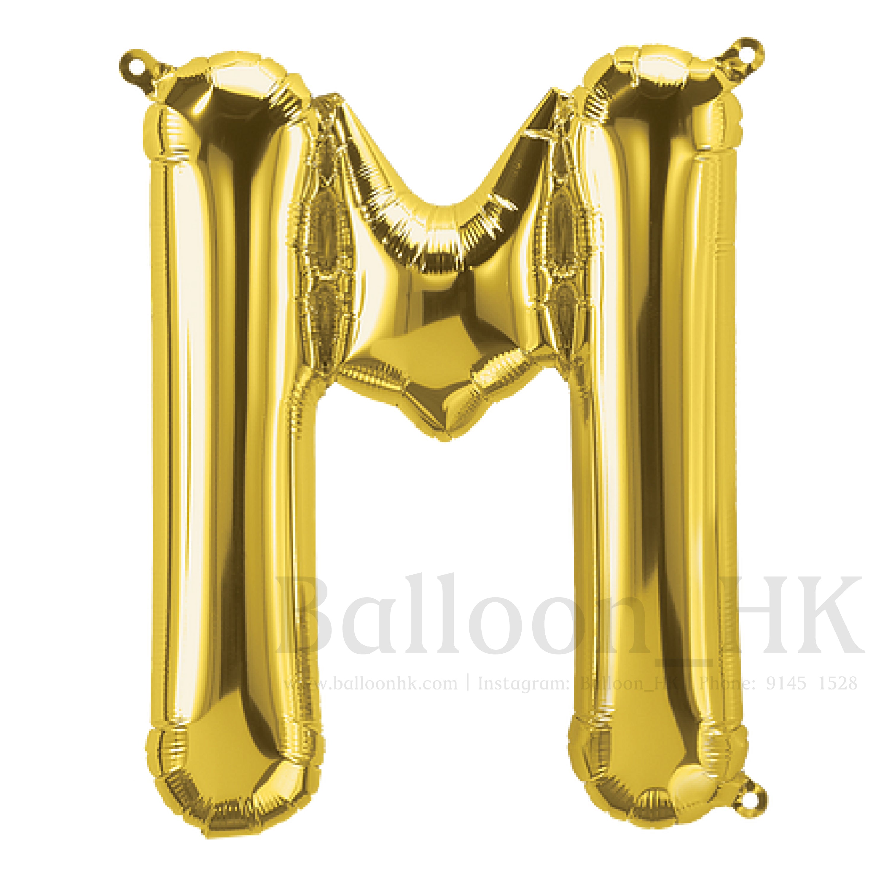 14"金色英文字母