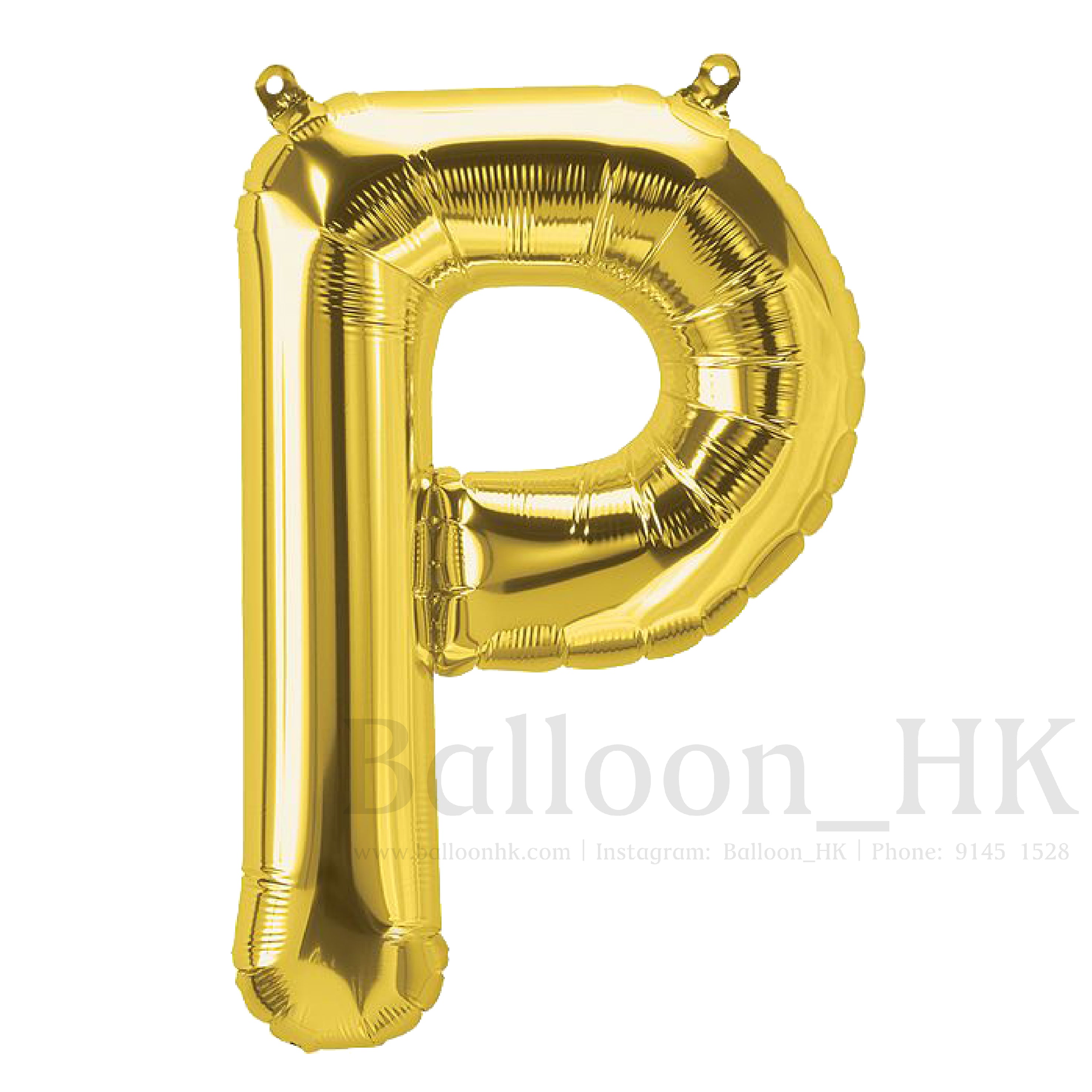 14"金色英文字母
