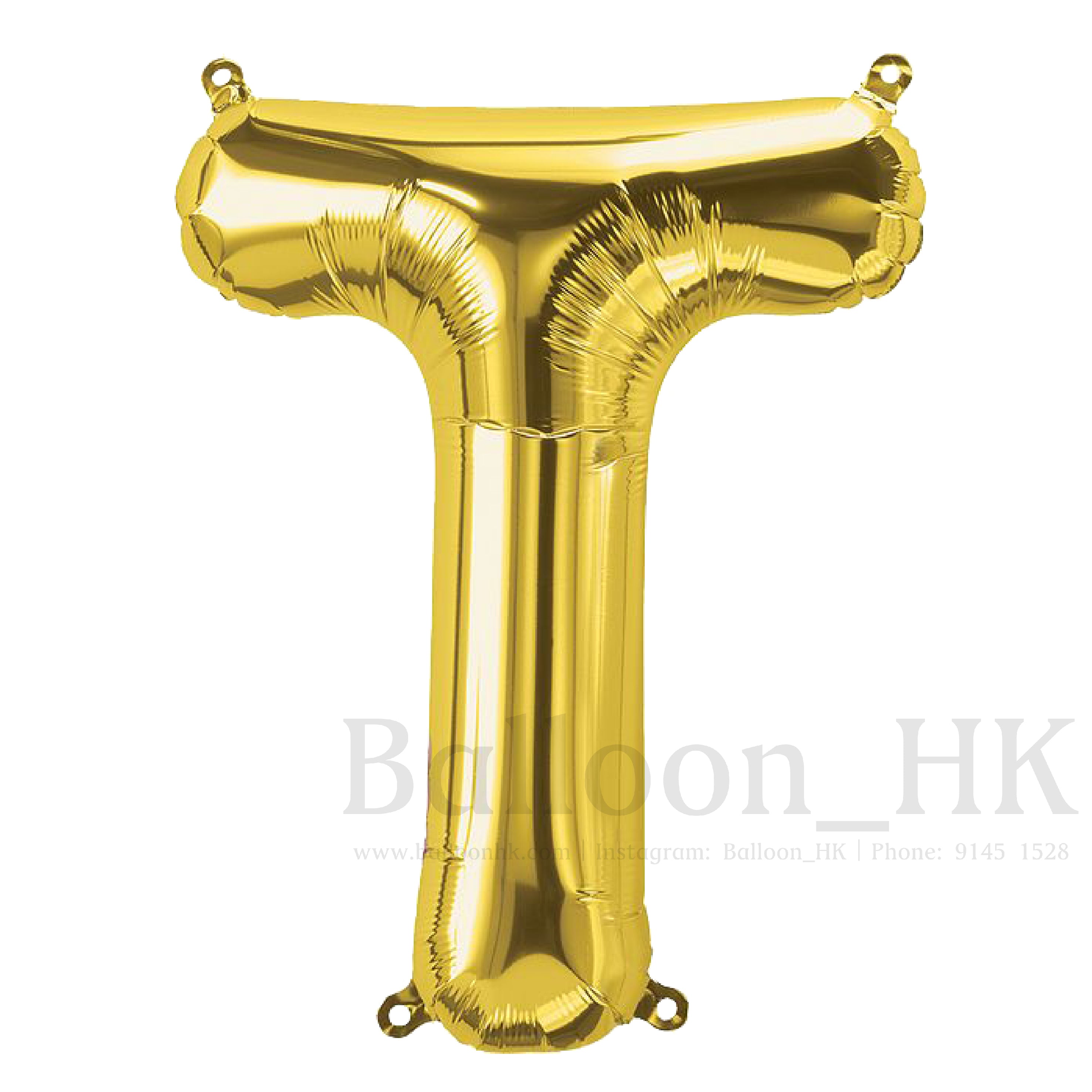 14"金色英文字母