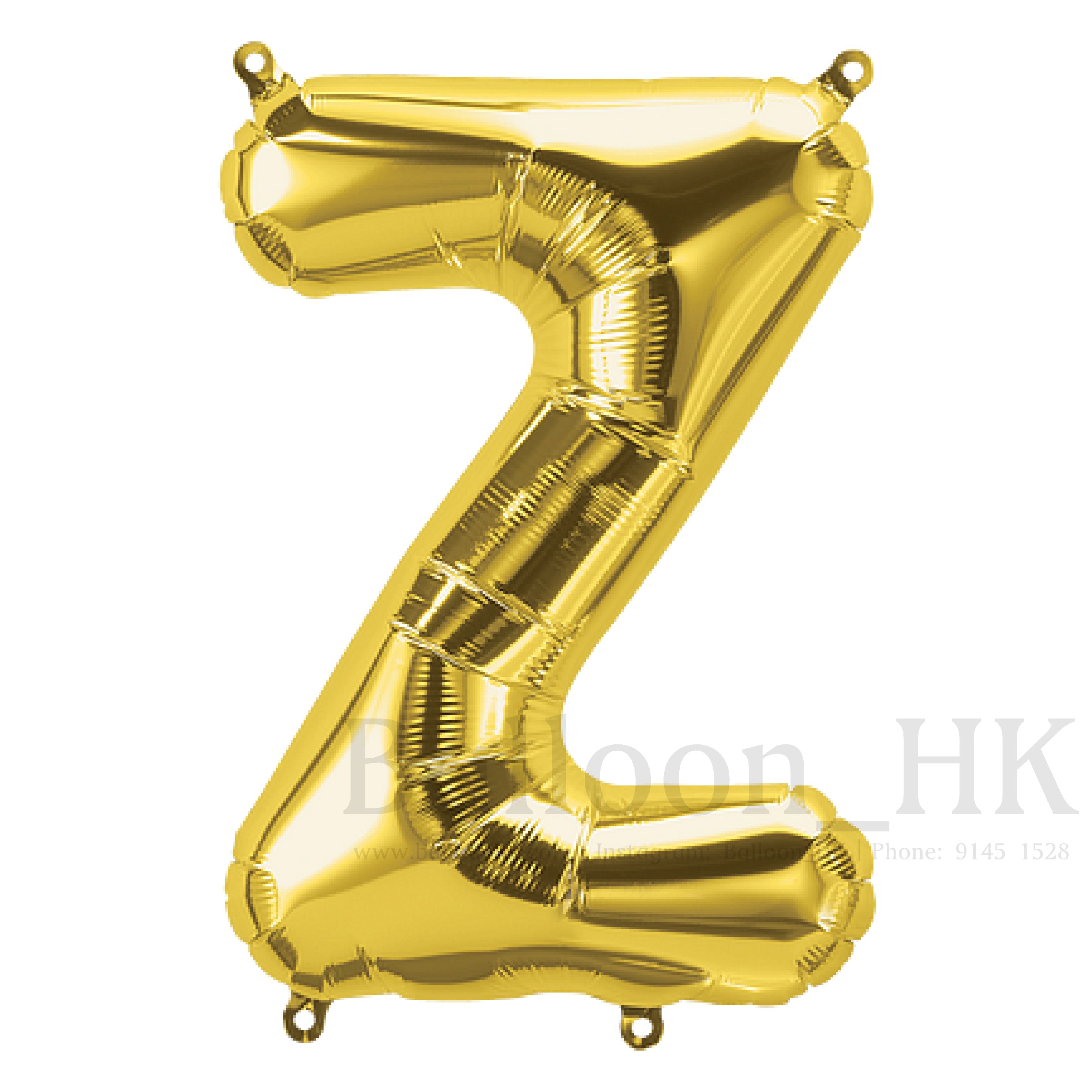 14"金色英文字母