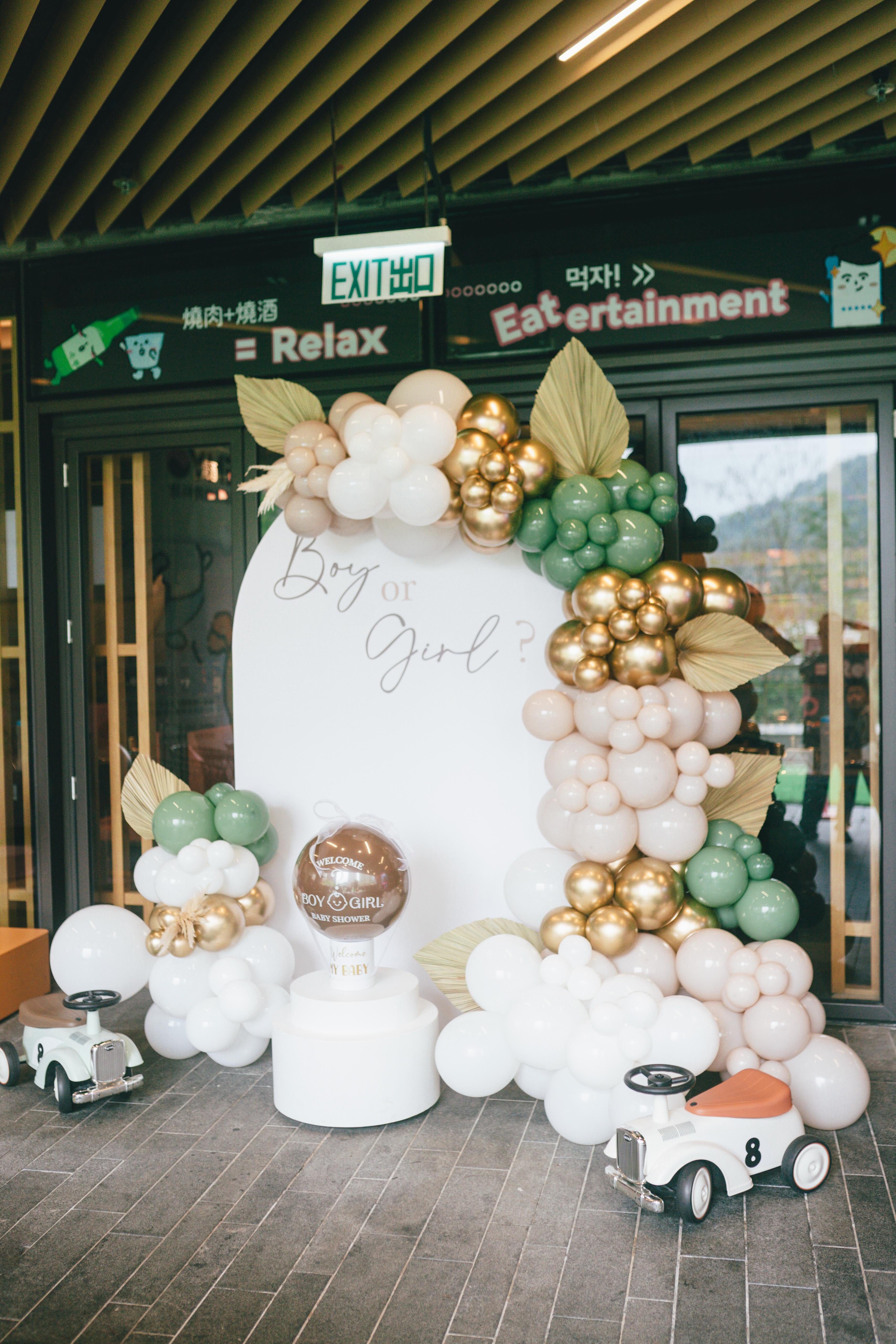 Baby Gender Reveal|Backdrop 佈景板|Balloon Garland