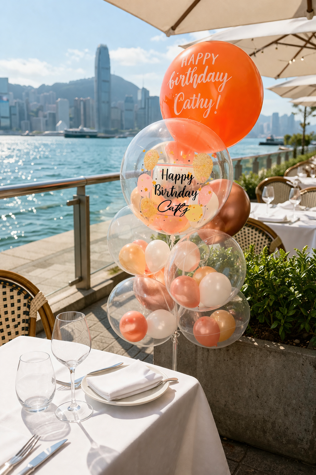 生日氣球 | 橙色氣球 |  BALLOONHK 氣球專門店